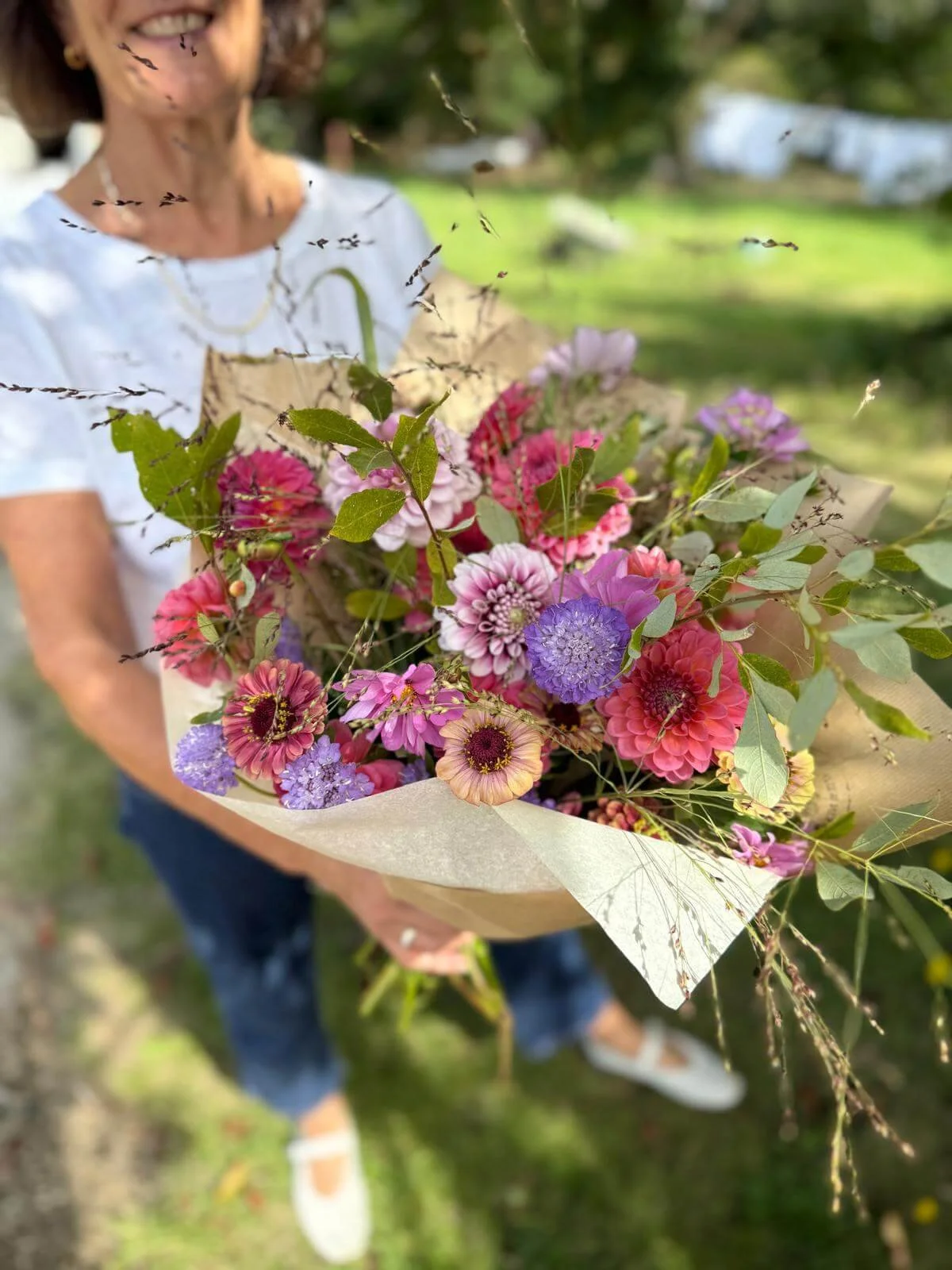 Seasonal Bouquets of british flowers cut fresh from the fields