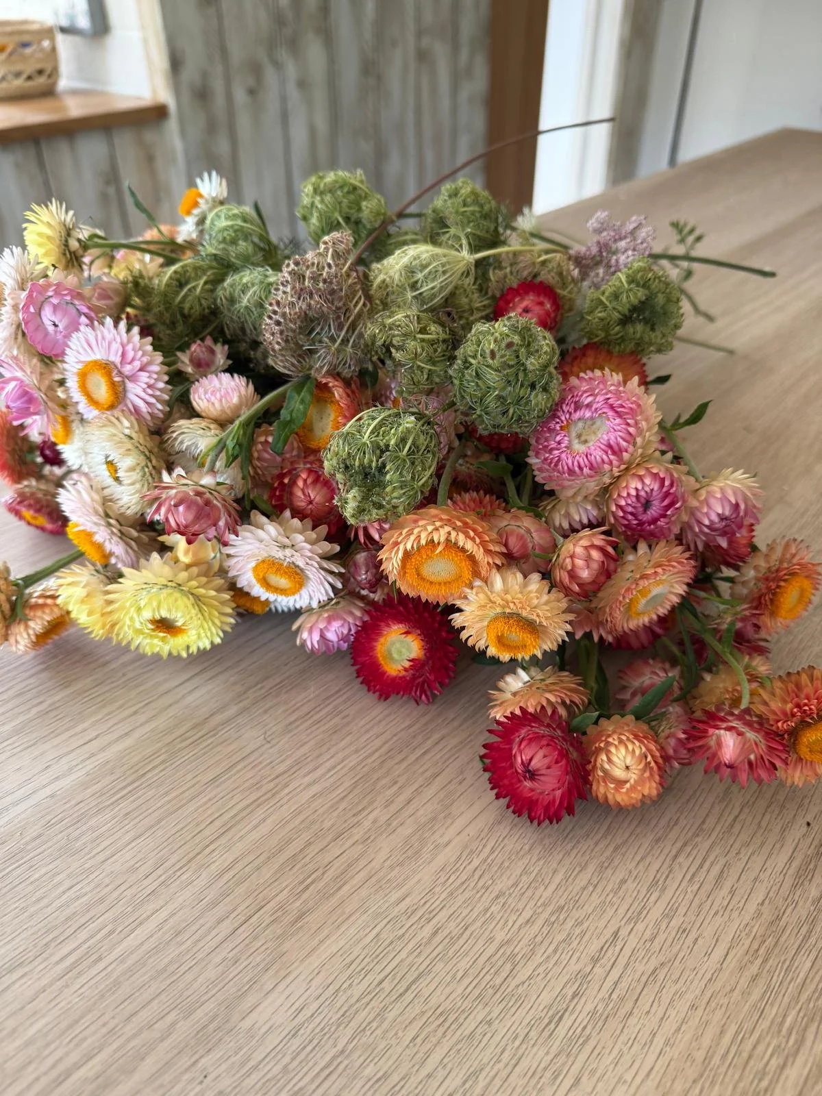 Autumn Wreath Making with Dried Flowers