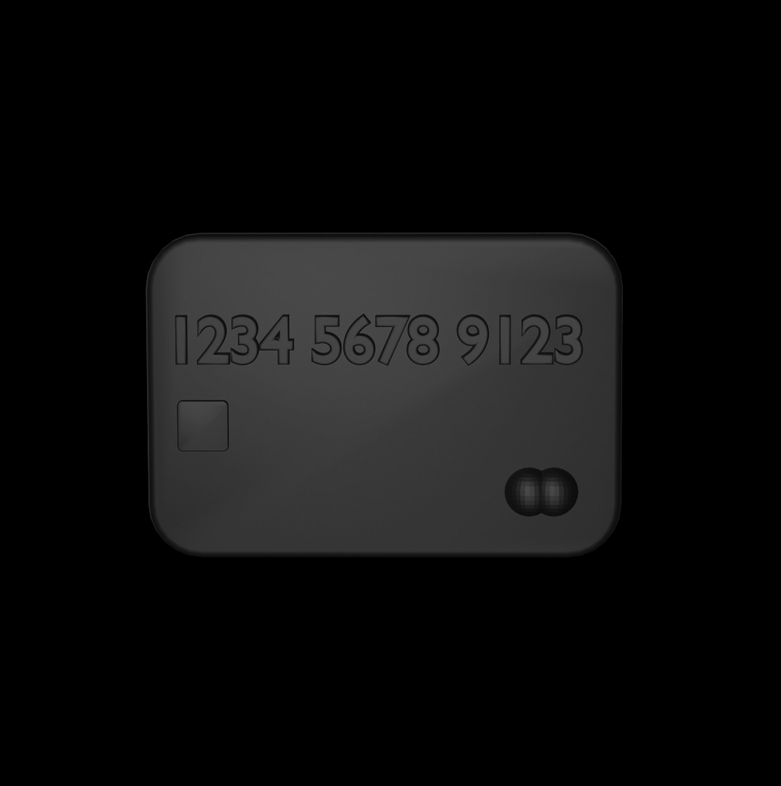 Card with numbers