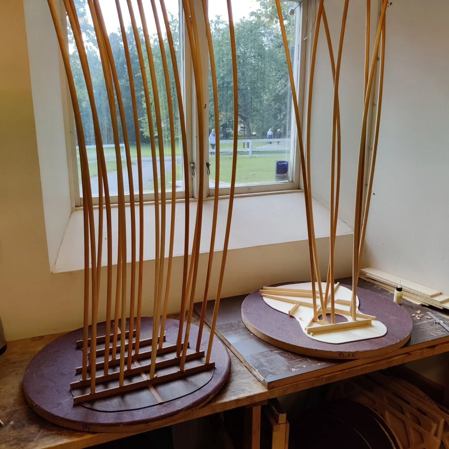 Making a small forrest. (Gluing the braces on the top and back)

#guitar #luthier #guitarmaker #boutiqueguitar #steelstring  #madebyhand #mahogany #wenge #spruce