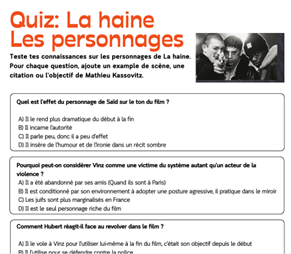 La Haine- Quiz- Les personnages