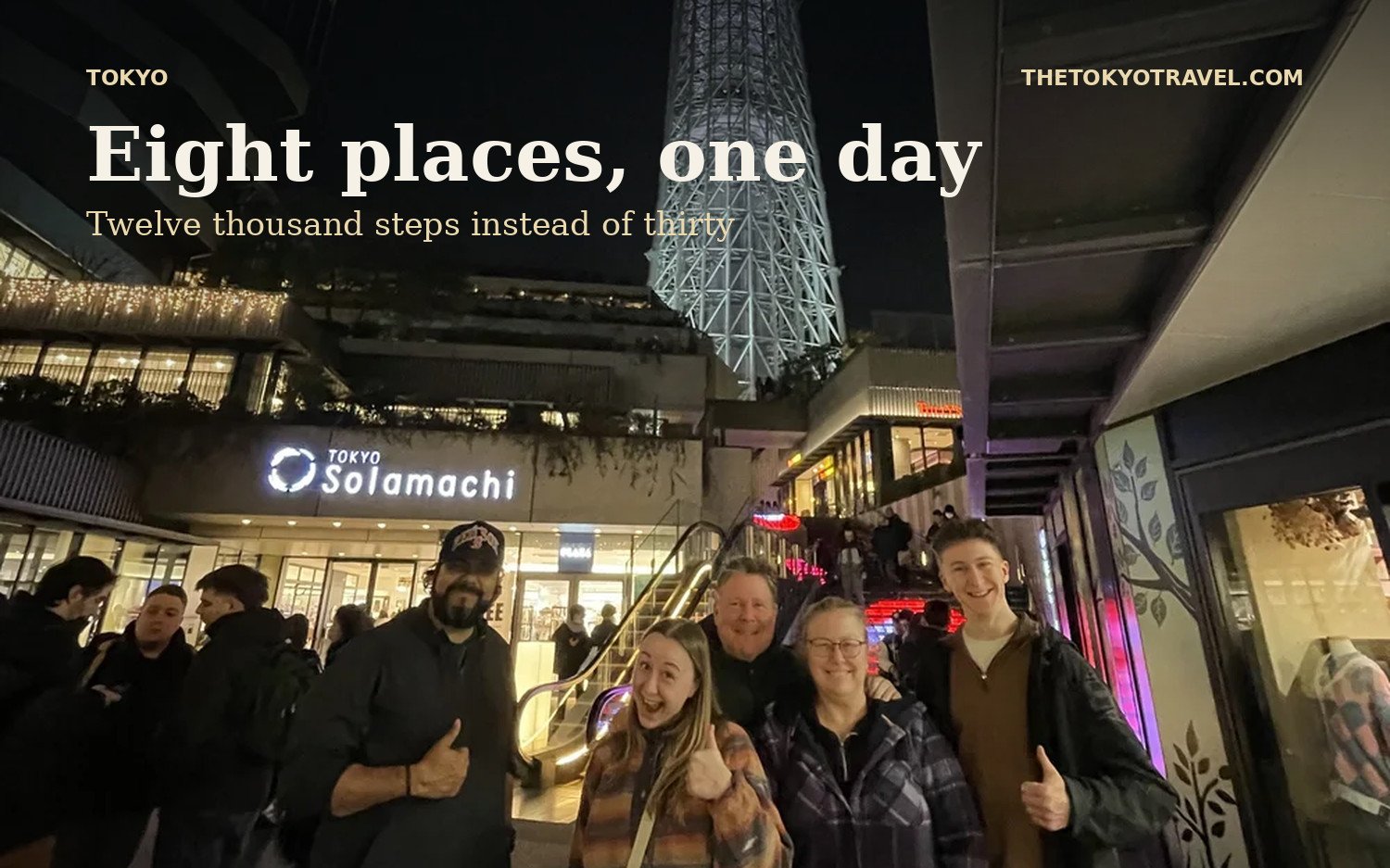 A day in Tokyo, and the walking nobody counts