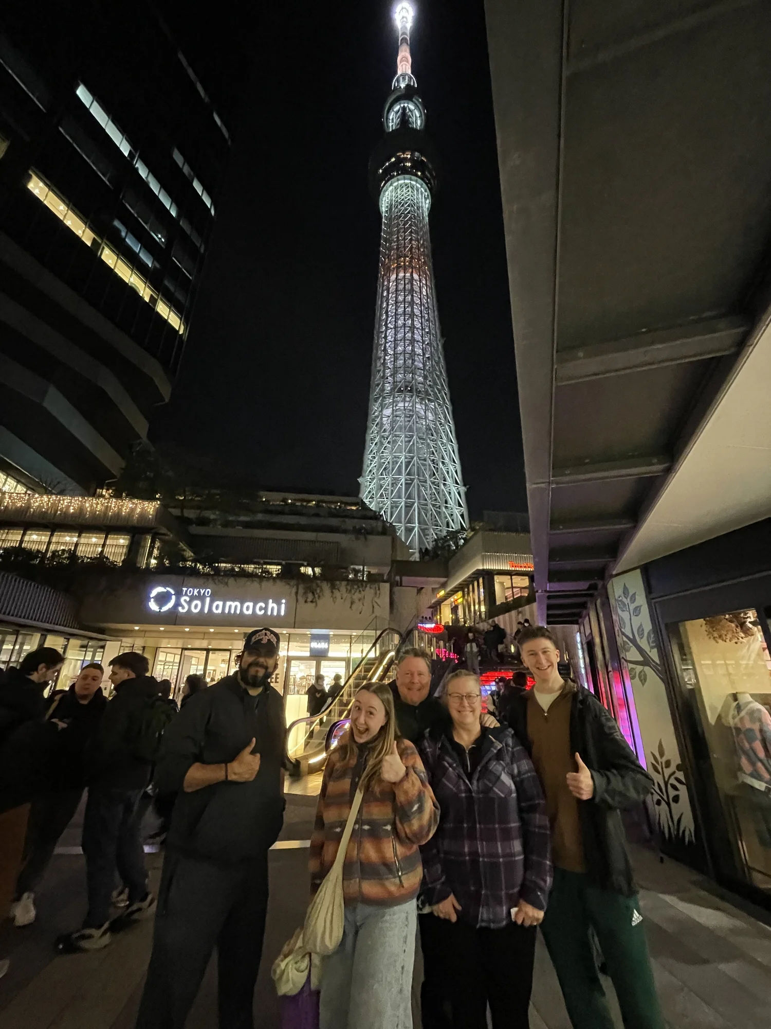 Tokyo Skytree at night on a private Tokyo day tour