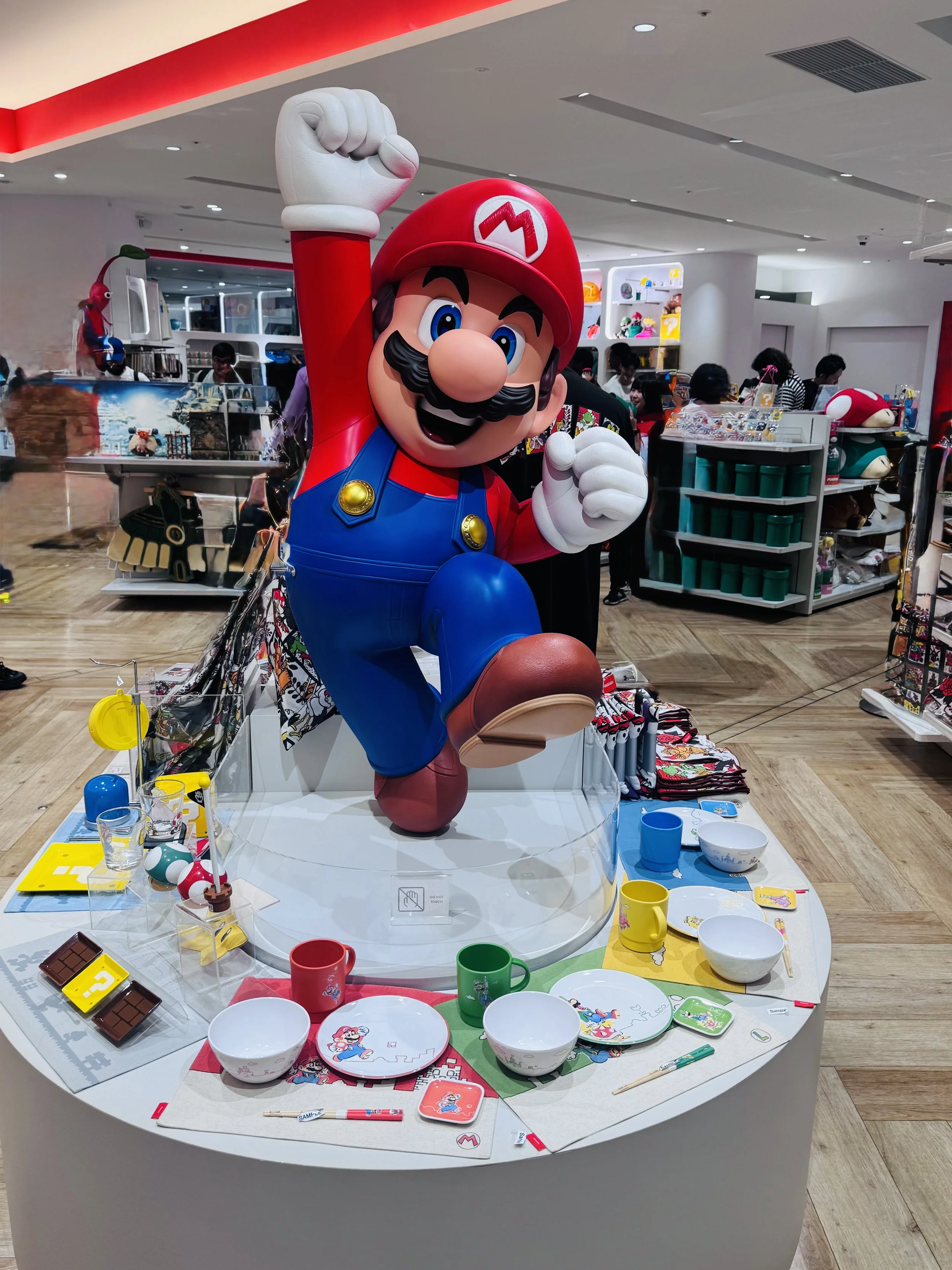 Mario statue at Nintendo Tokyo store in Shibuya PARCO