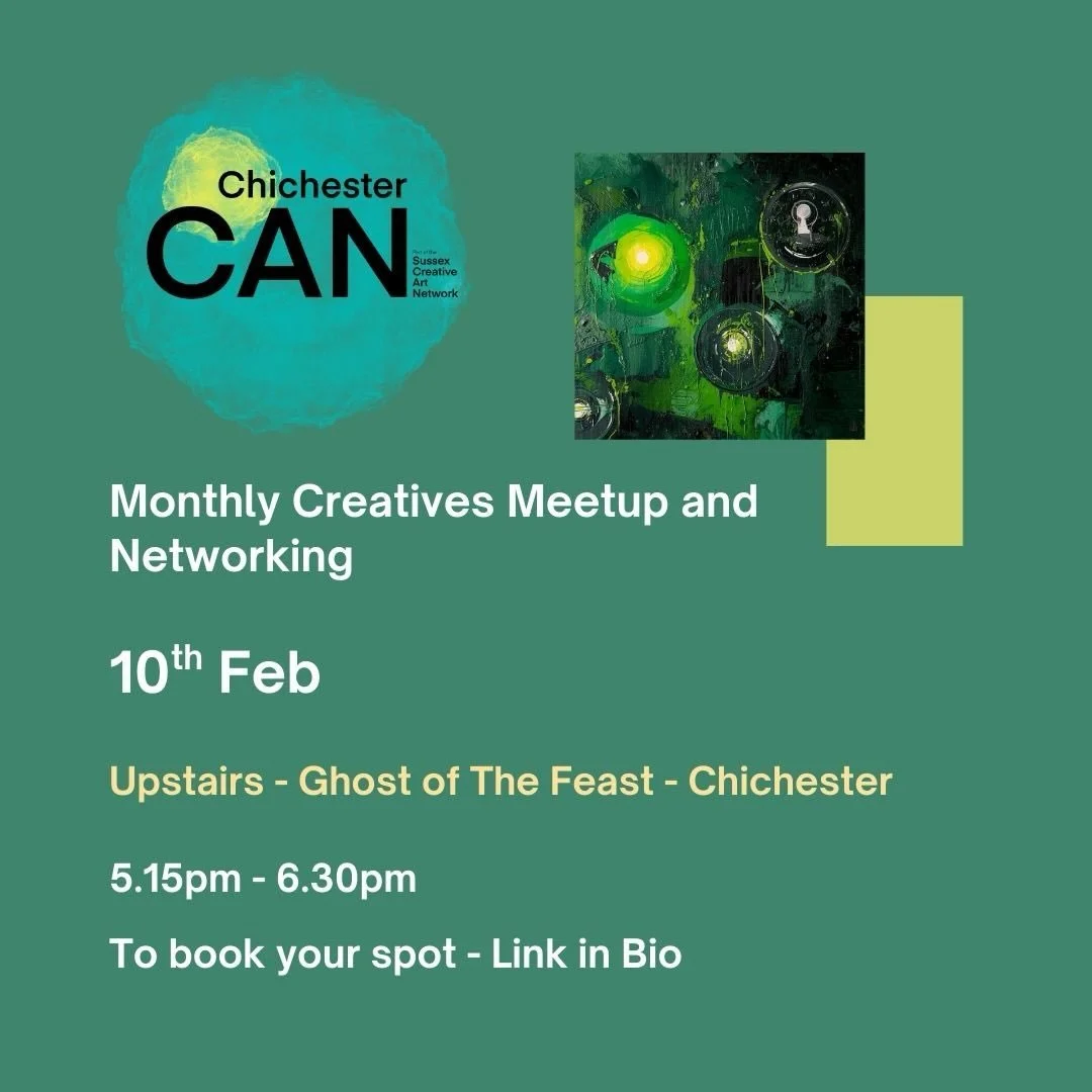 📣 Chichester Creatives Monthly Meetup &ndash; New Venue &amp; Time!
We&rsquo;re excited to share that our monthly meetups will now be held on the 2nd Tuesday of each month at the wonderful @theghostatthefeastchi &ndash; and we&rsquo;re incredibly gr