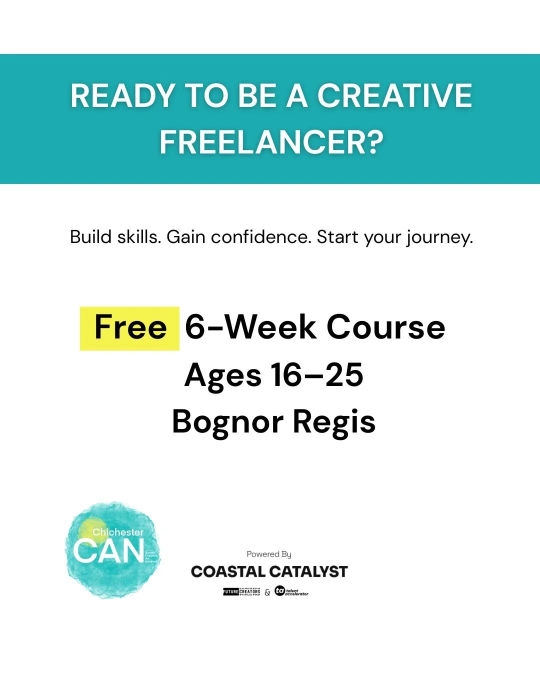 So you want to be a creative freelancer&hellip; but you&rsquo;re not quite sure where to start?

Freelance Foundations is a free 6-week course for creatives aged 16&ndash;25 who are curious about working for themselves and building something sustaina