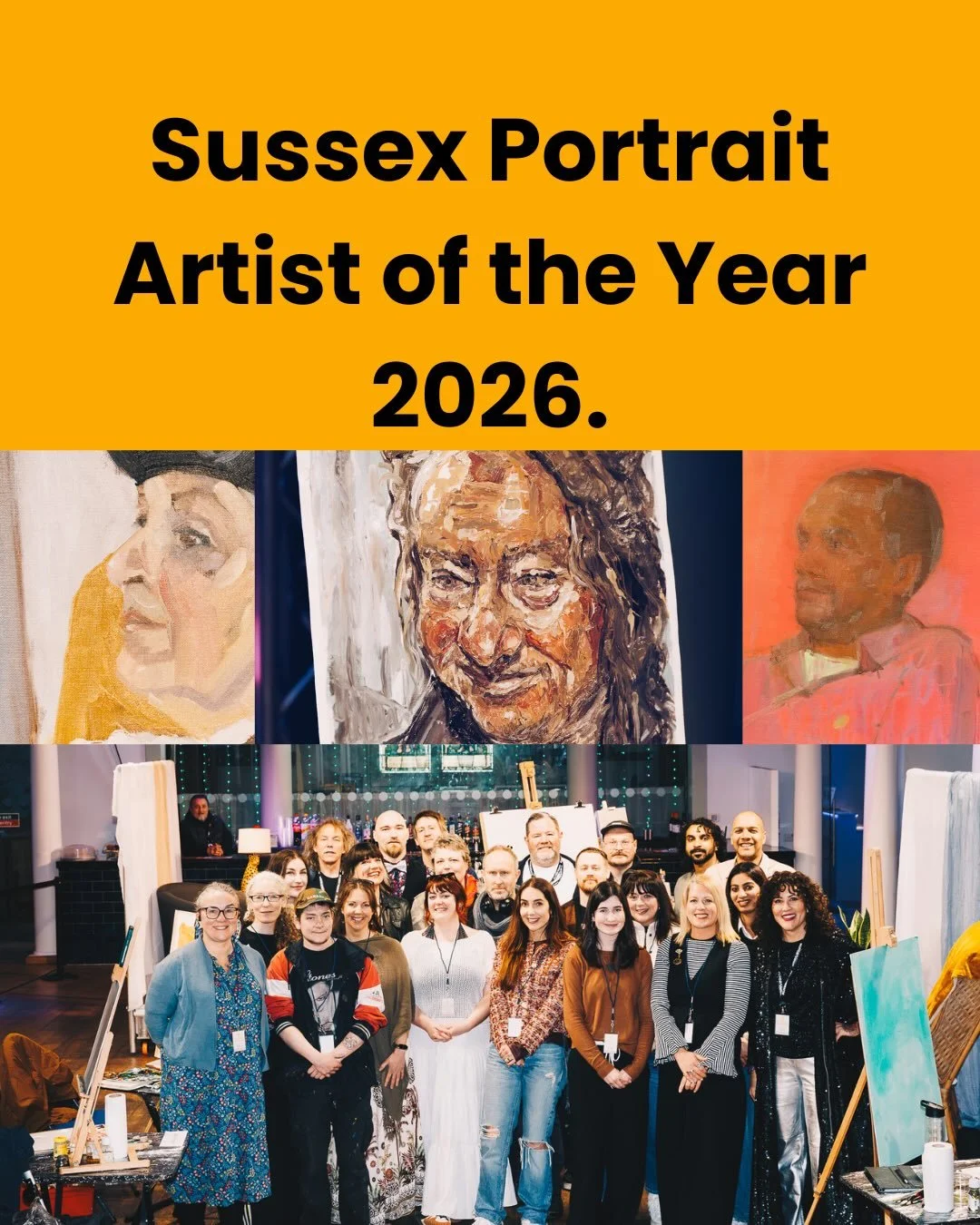 On 28th March we delivered Sussex Portrait Artist of the Year @sussexpaoty after months of planning &mdash; a live portrait event and fundraiser supporting our work with creatives across Sussex.

Alongside the event itself, we made some intentional s