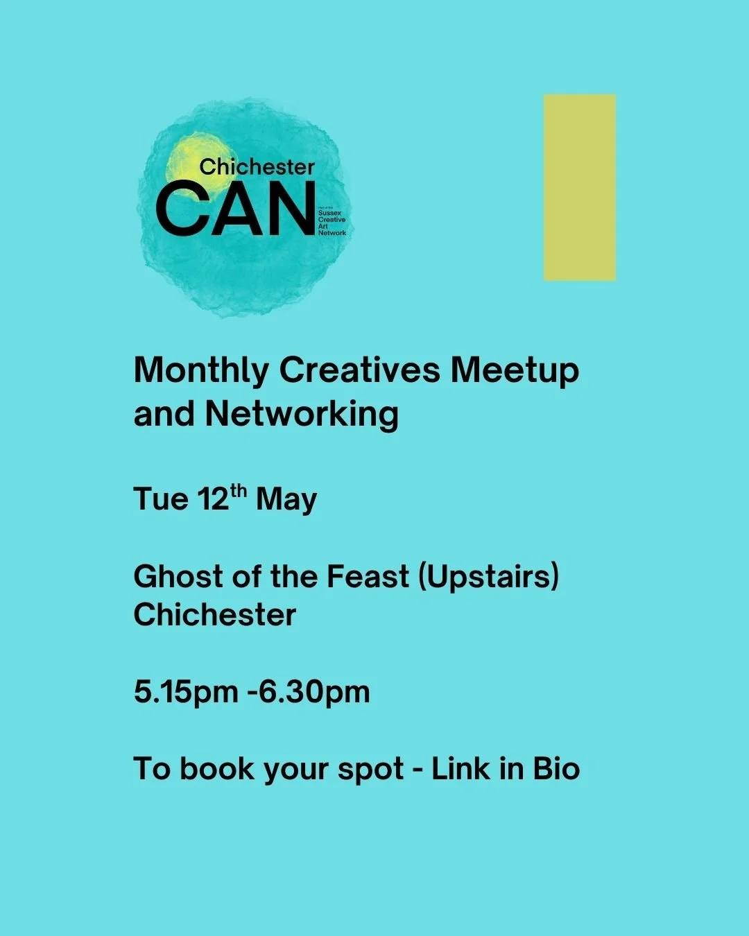 Monthly Creative Meetup and Networking poster