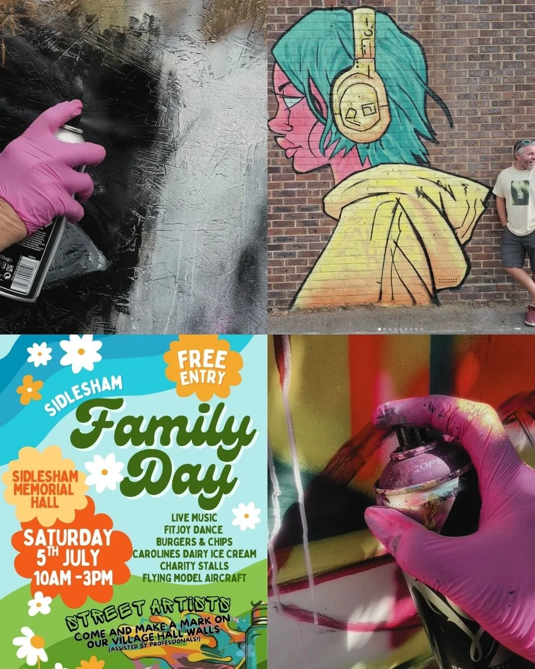 Family fun day poster for Sidlesham memorial hall