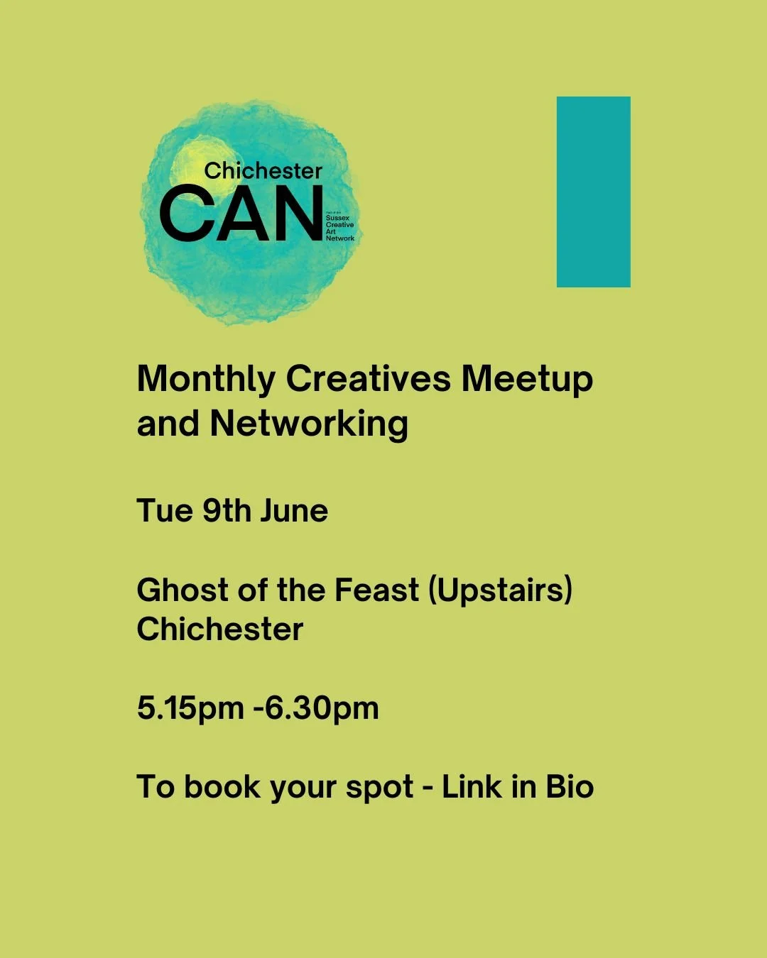 Monthly Creative Meetup and Networking poster