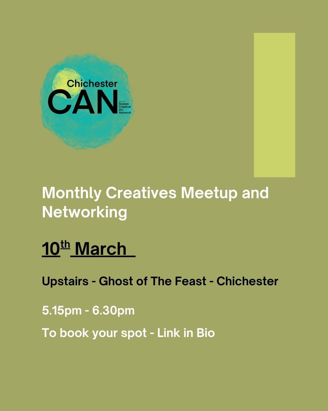 Monthly Creative Meetup and Networking poster