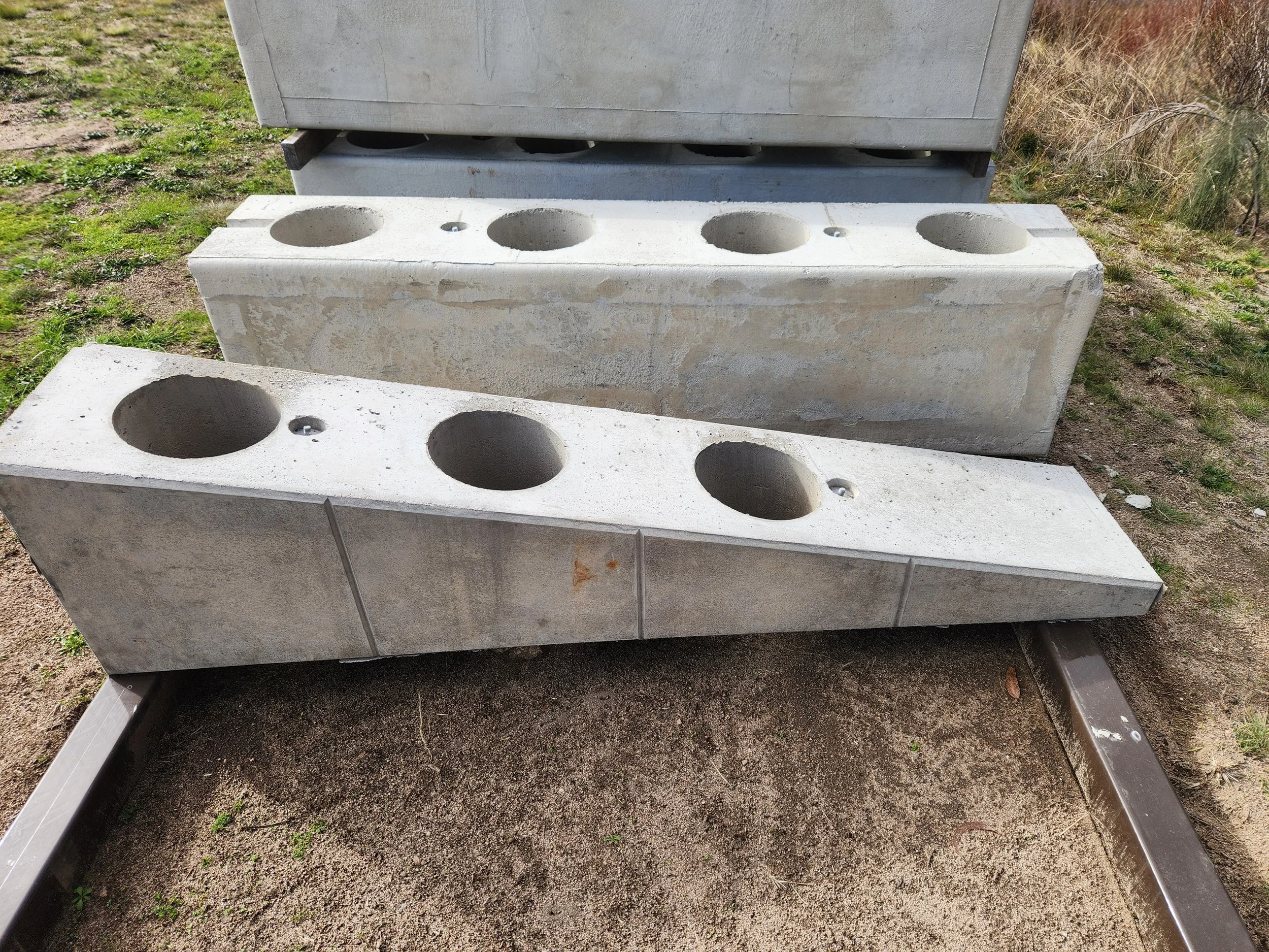 2m x 500mm to 80mm x 400 Taper Blocks