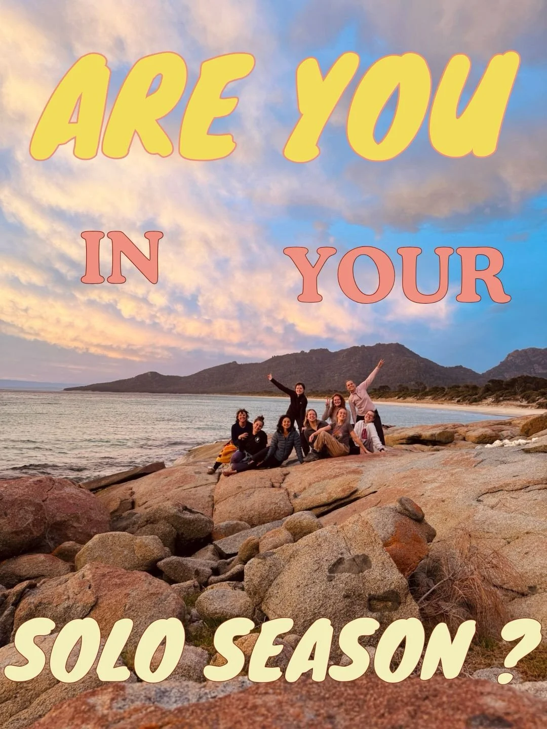 So far, Solo Season trips have been filled with single girls, partnered girls, mums, friends&hellip;all seizing their Solo Season by the metaphorical balls 🤍

So&hellip; what is Solo Season anyway?

It started as an idea from Martina, newly single a