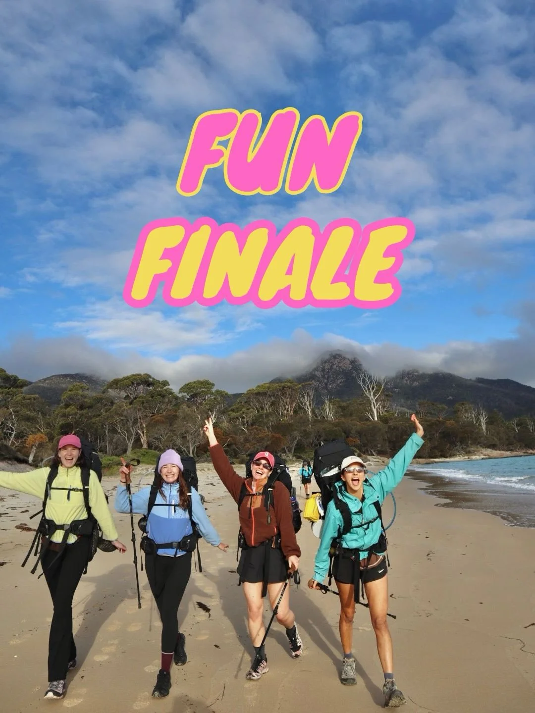 Season One Finale. Sold out. Freycinet doing its magnificent thing as per usual 🫶🏻

We had a Tassie sampler pack on this trip - moody, warm, sunny and a few sprinkles in between. We met wallabies with absolutely no boundaries (approaching the chipp