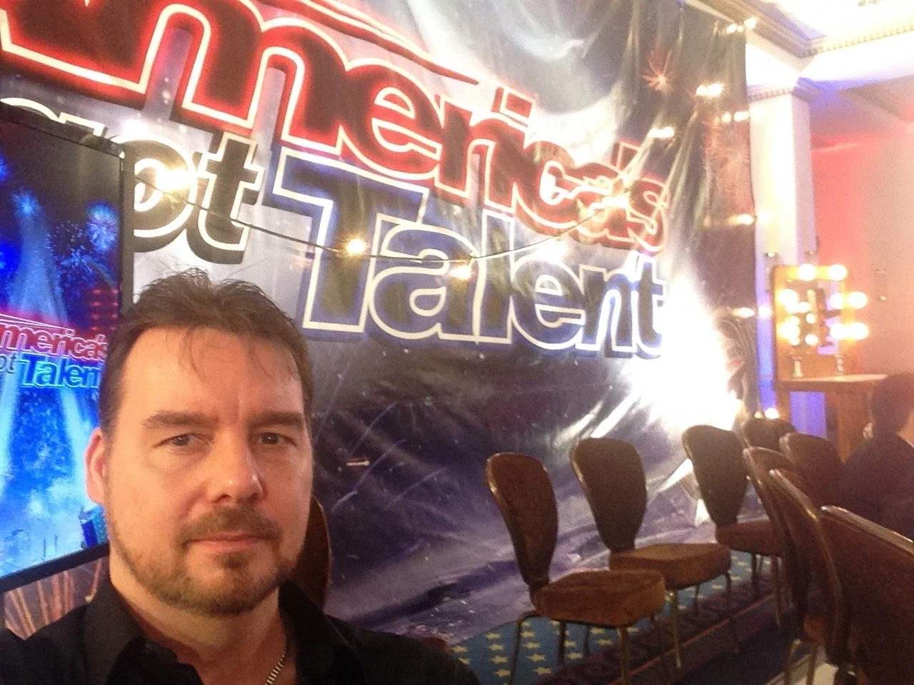 Al backstage at America's Got Talent