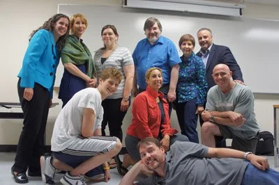 Al and his class at Hofstra University