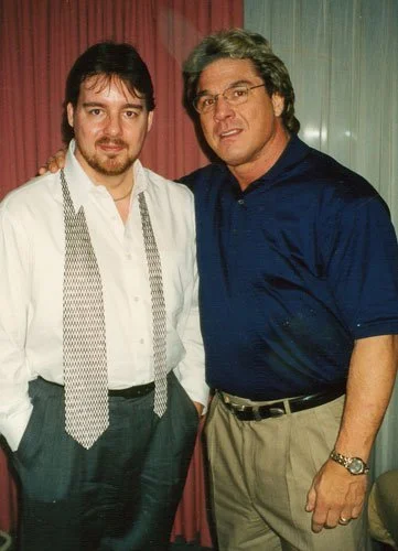 Al with Terry Taylor in Los Angeles pitching Slamm'd