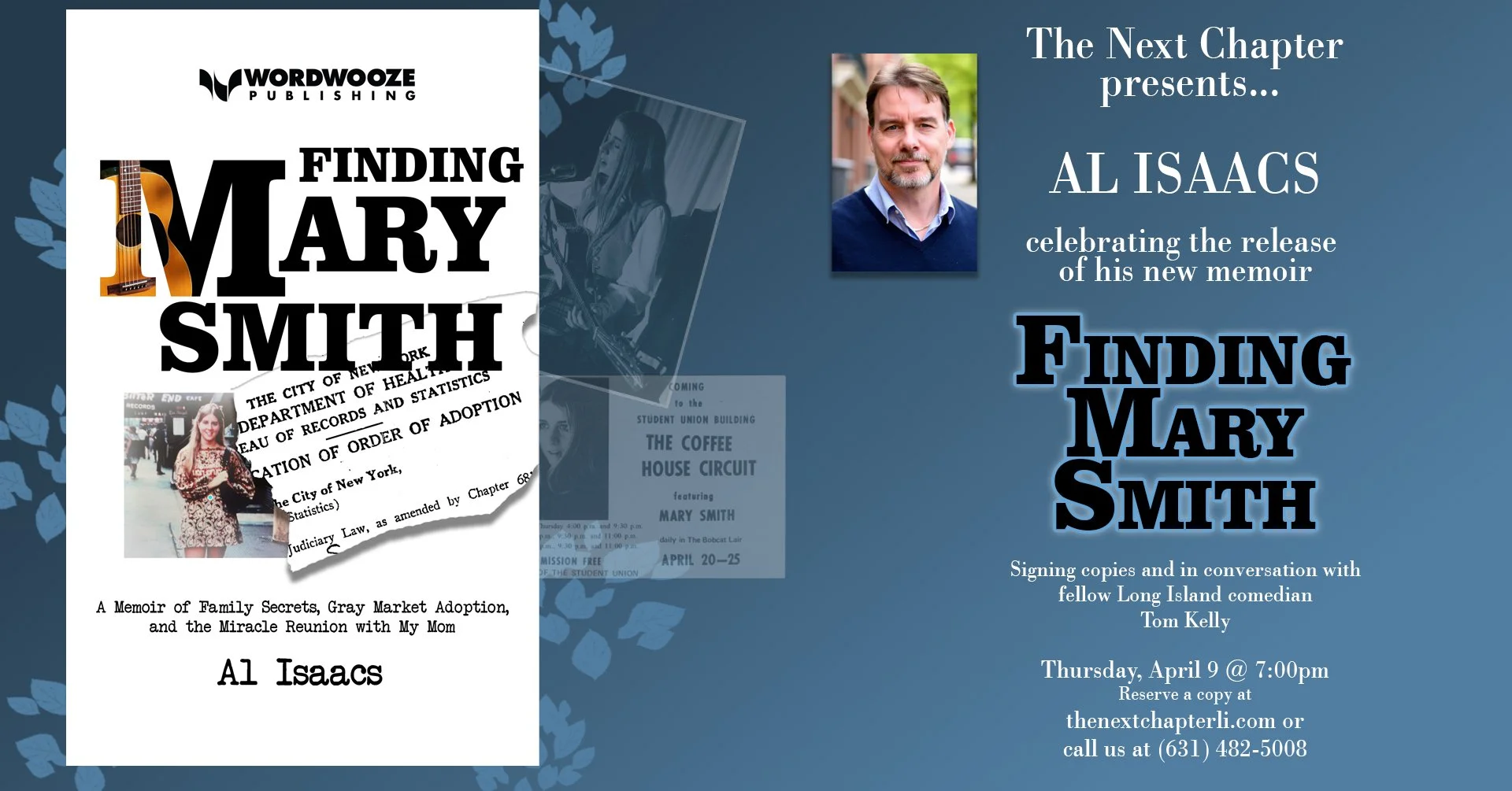 "Finding Mary Smith" at The Next Chapter
