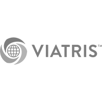 Viatris logo with a stylized globe and the company name in black text.