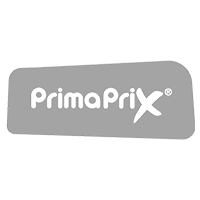 PrimaPrix logo on a gray background