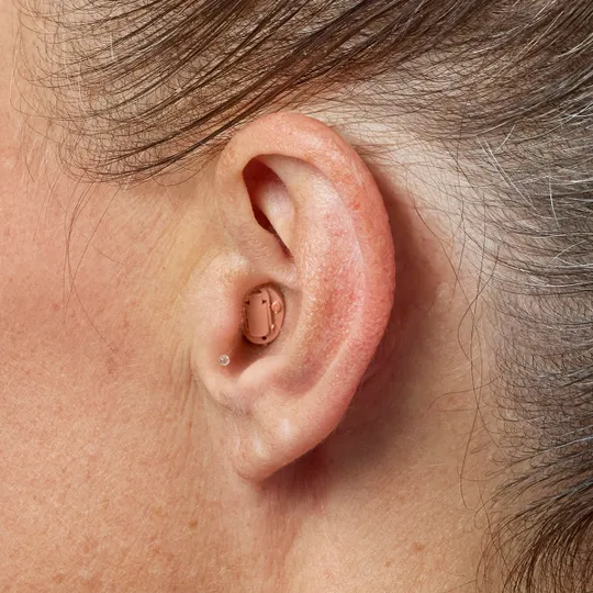 An in the ear hearing aid