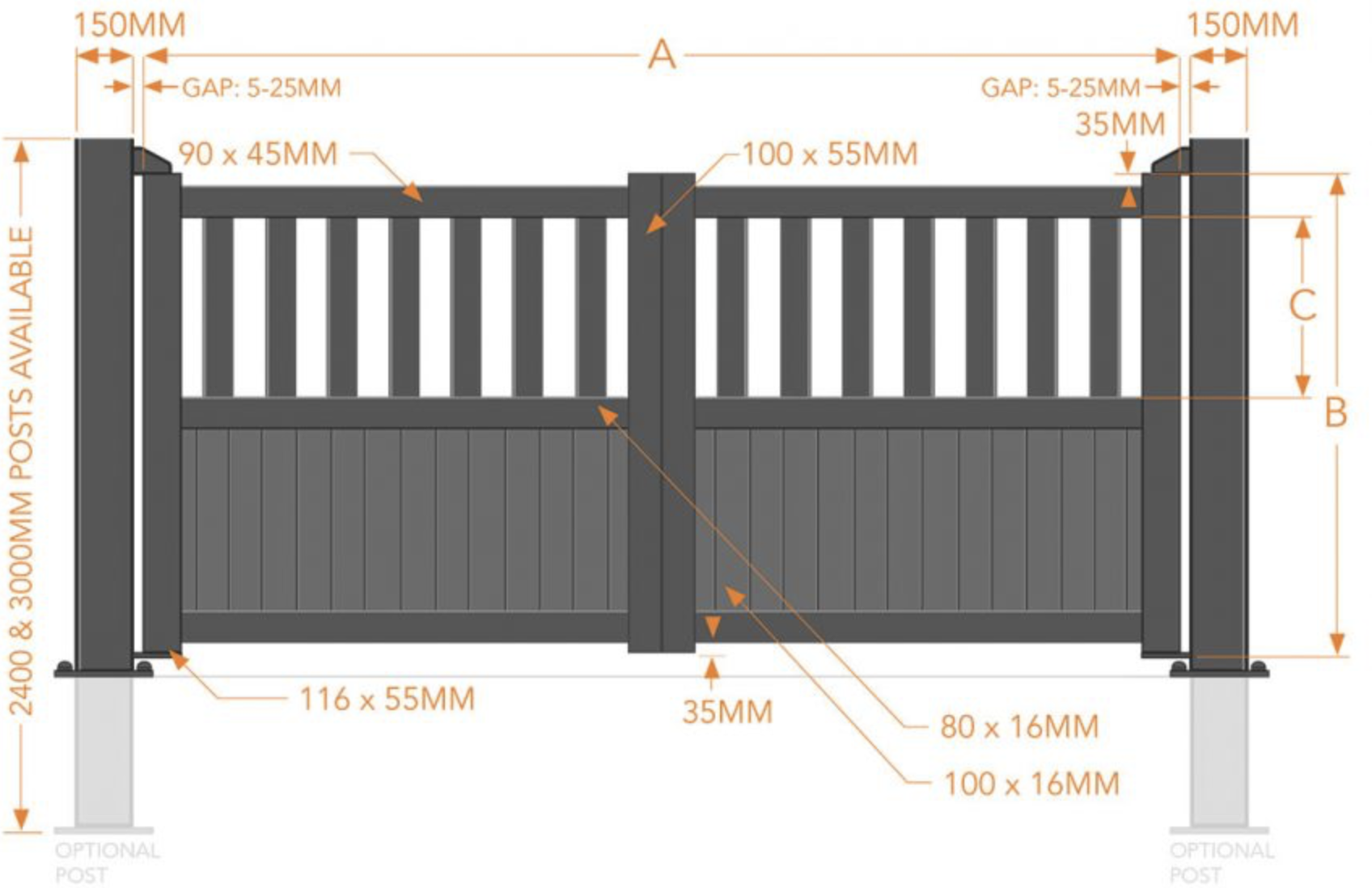 aluminium gates