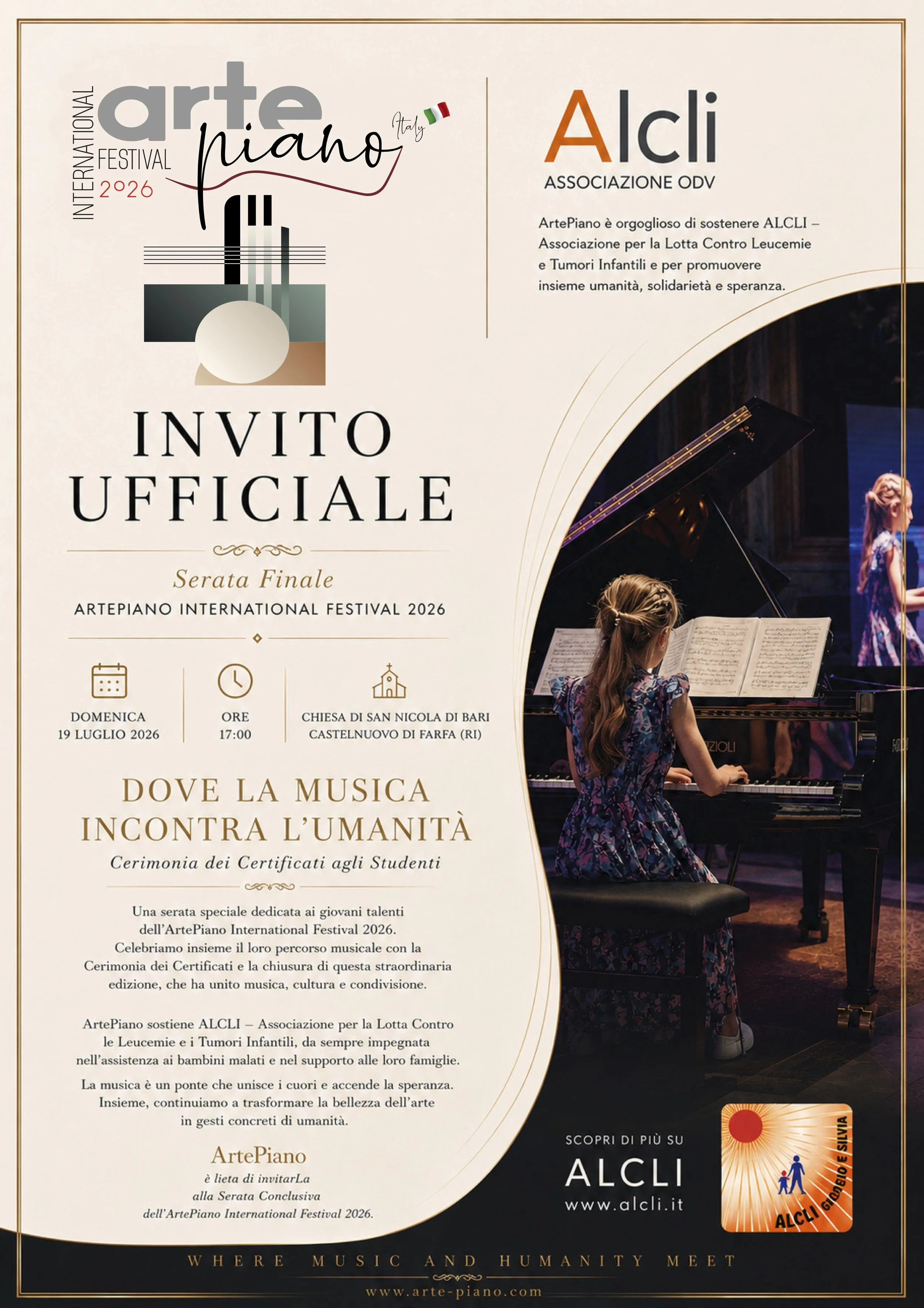Arte Piano Concert, Italy 2026