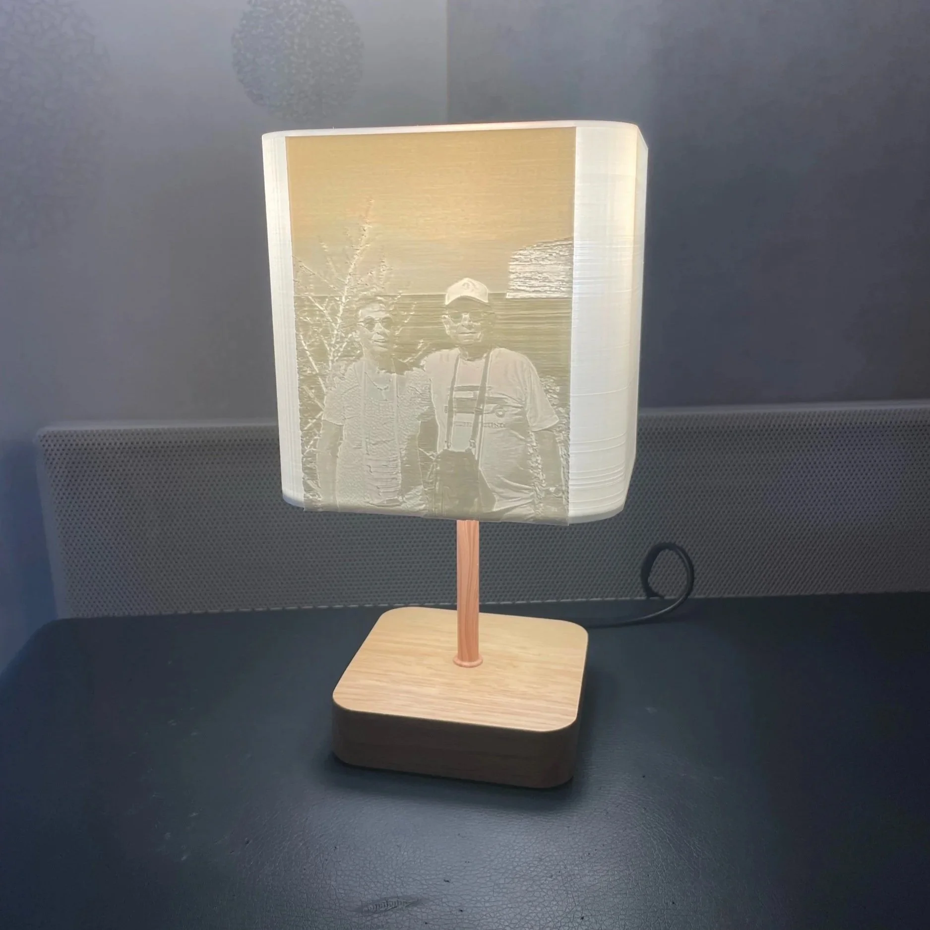 Lampe de chevet Lithophane personnalisée