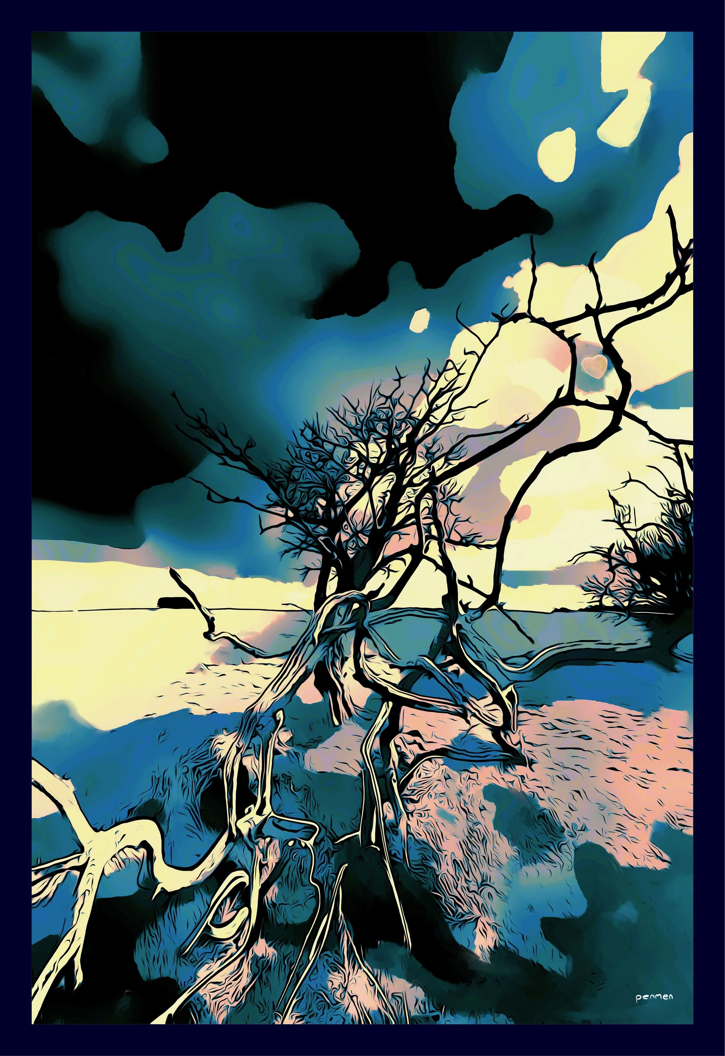 The Fullerton Tree - Fullerton NSW -Acylic Print 600x900mm Timber frame and backed. $450 +p&p (Acylic so its smooth on the front surface with print behind creating a depth and making all of us wonder how is this made and printed) 