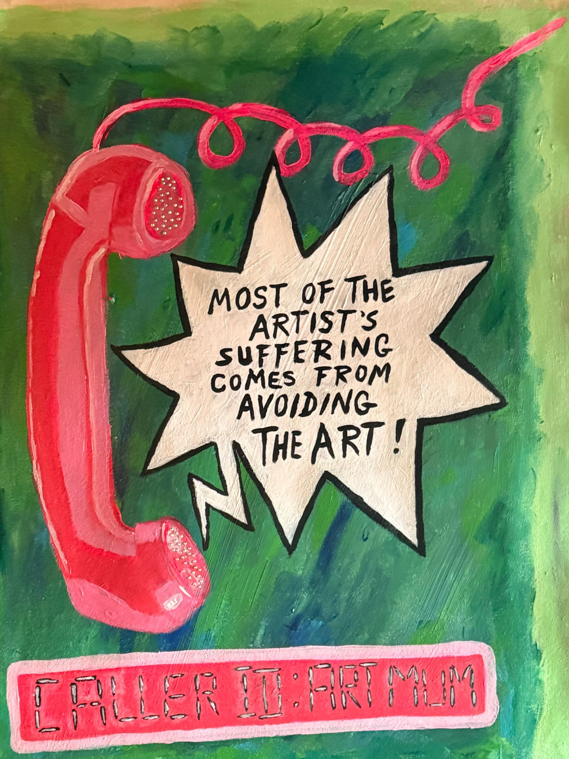 'Incoming Art Mum' Amie McNee. Sold