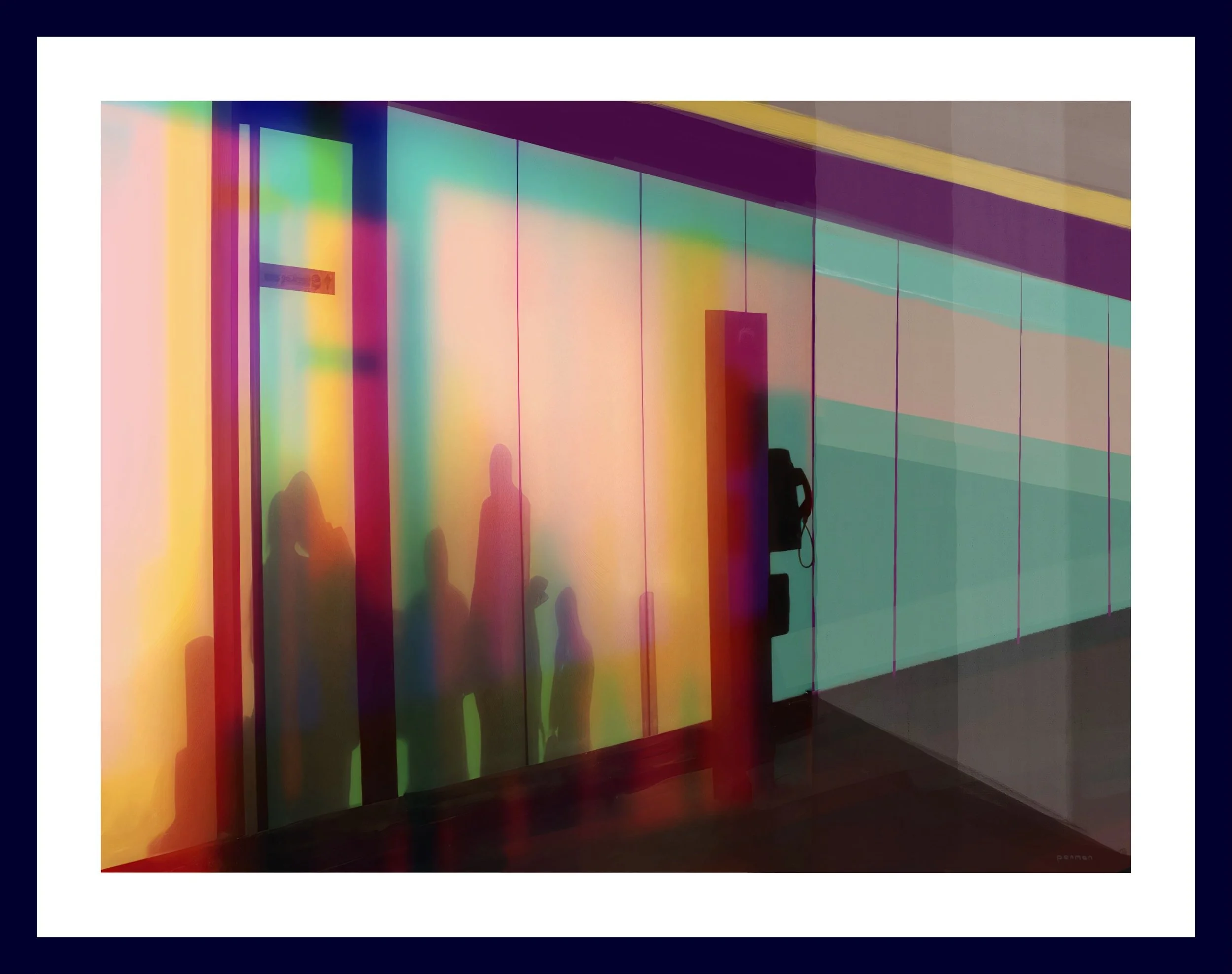 Heads together - Airport Lounge  Mirror (Sold  - but Amie might allow me to print another ! ) circa 700x400mm Timber Frame Acrylic say $380 +p&p