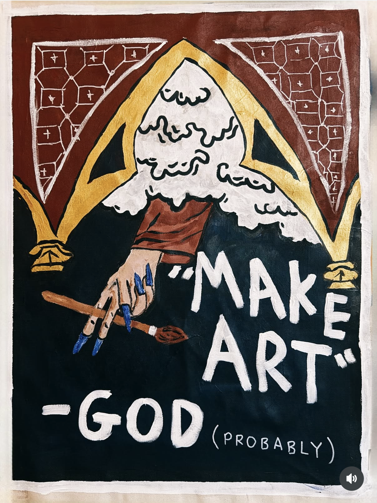 'God -Probably?'  Amie McNee. Sold