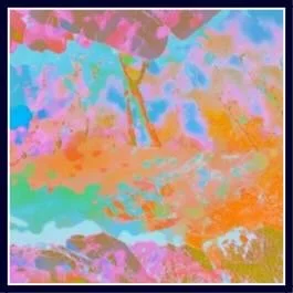 Rainbow Reflection Pool - Abstract on metal - Timber framed  - the depth of the gloss on metal is amazing!  $580 +p&p