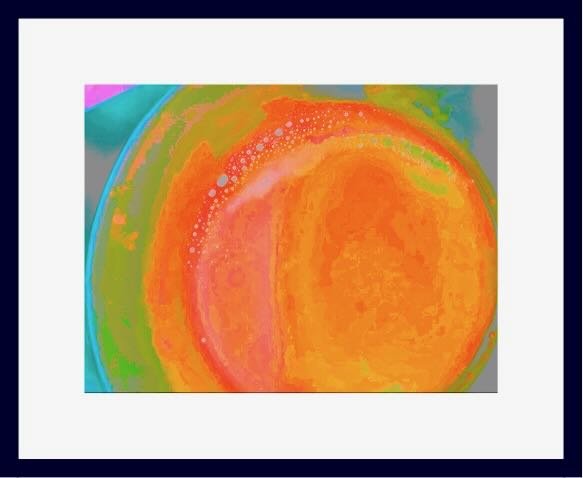 My Cup runneth over - 2024, I told you I love Orange! [even in my coffee?] POA 