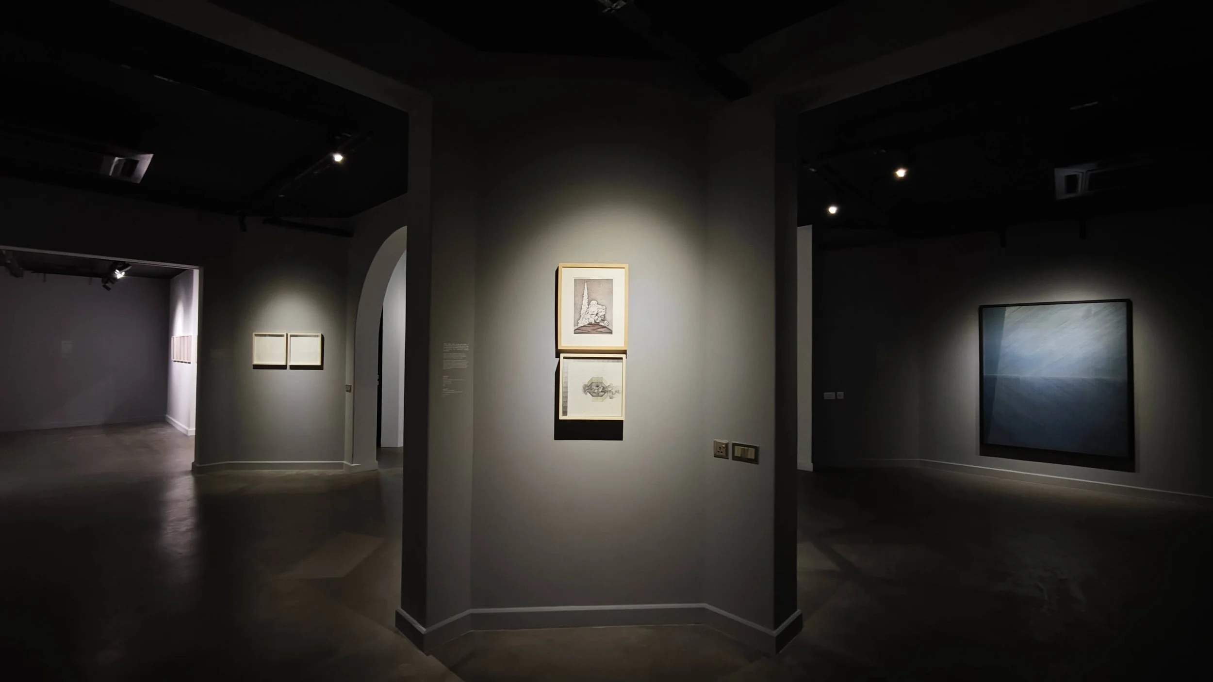 Traces: Drawing Practices Now, Installation View 6, COMO Museum, 2026, work by Ayessha Quraishi