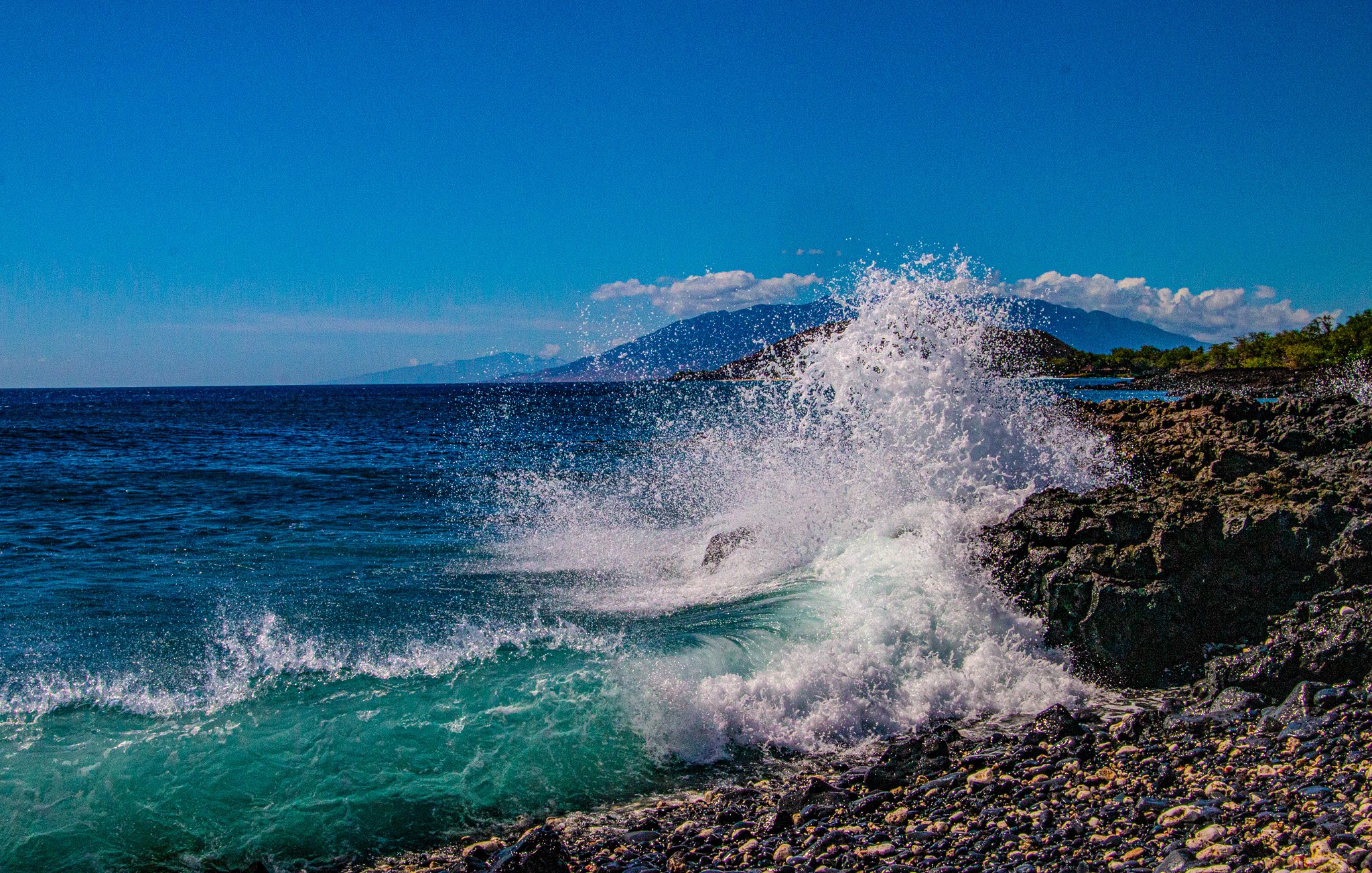 La Perouse Bay, Maui — lava shoreline and open ocean
