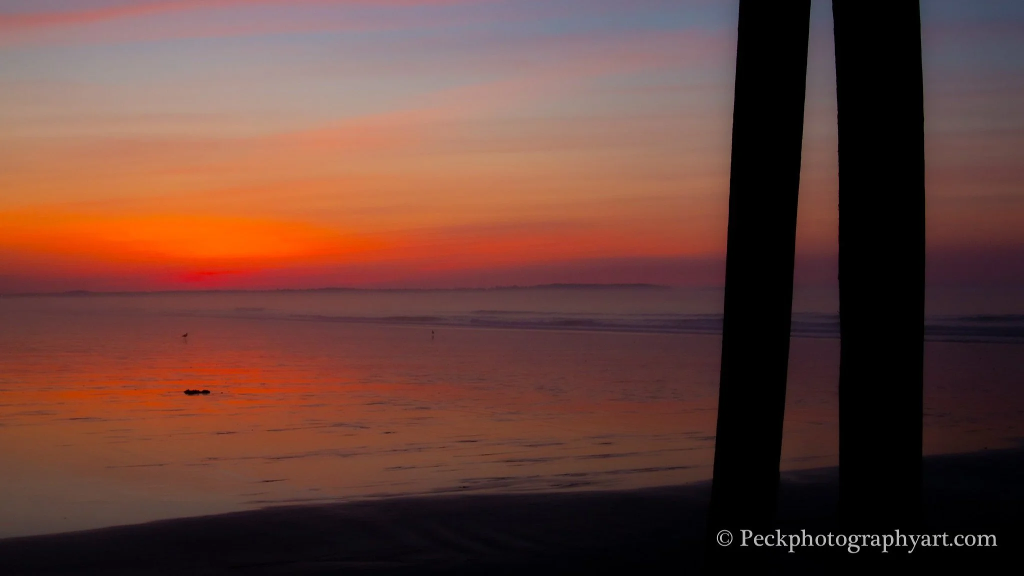 Sunrise under the Pier at OOB, Maine 2025