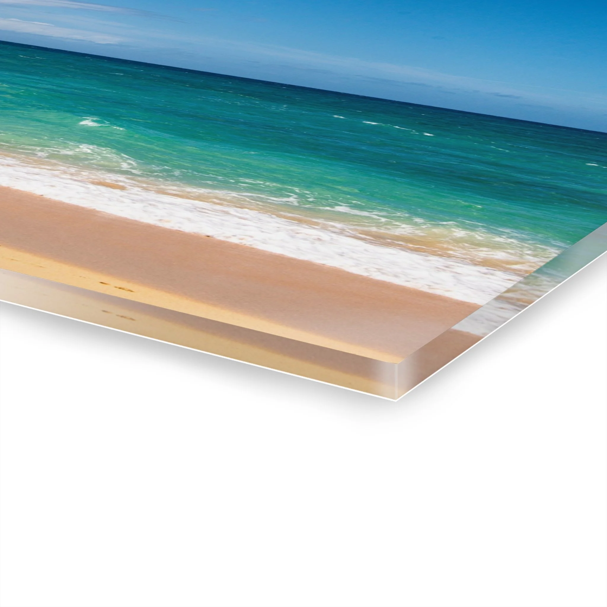 Baldwin Beach Turquoise Ocean - Original Maui Acrylic Wall Art