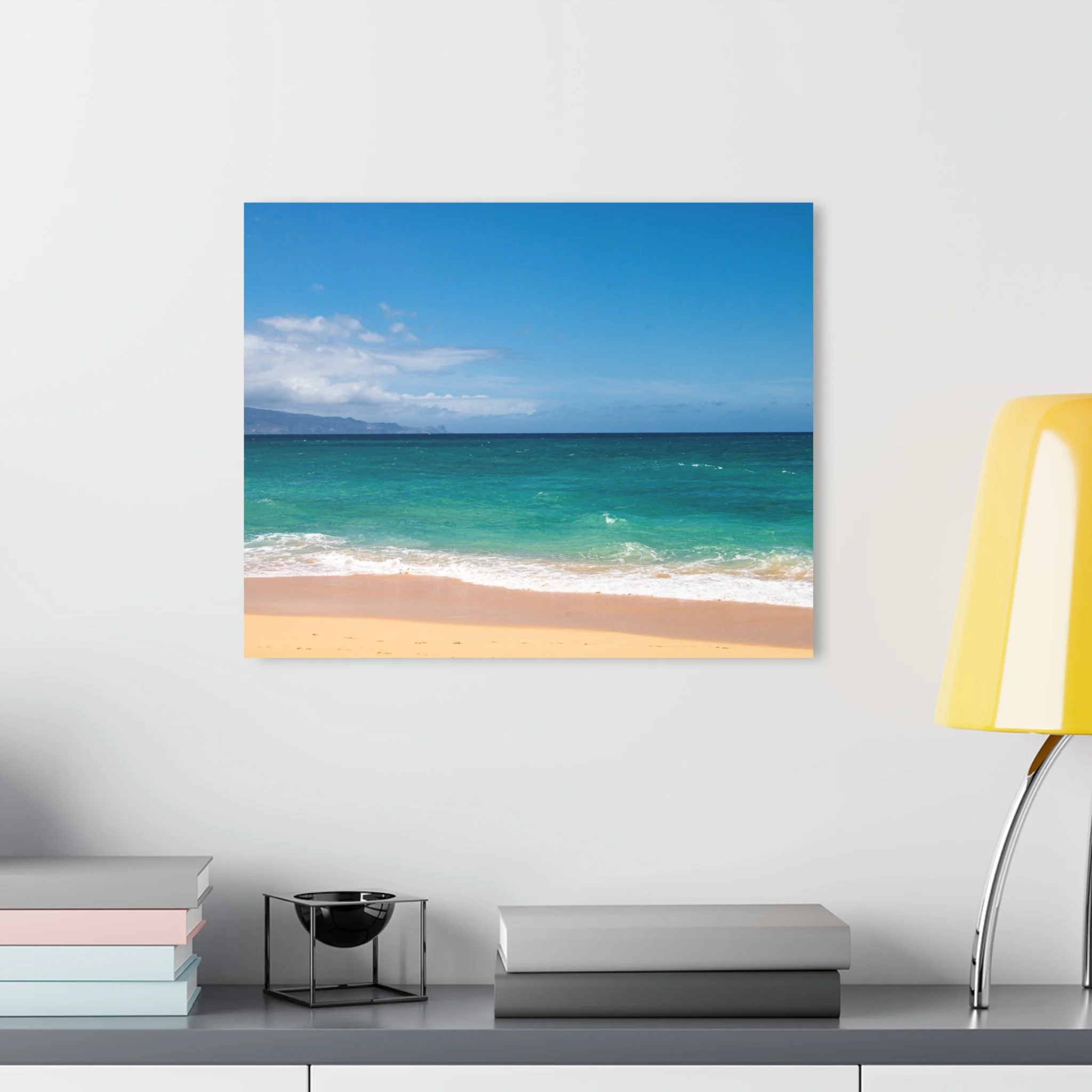 Baldwin Beach Turquoise Ocean - Original Maui Acrylic Wall Art