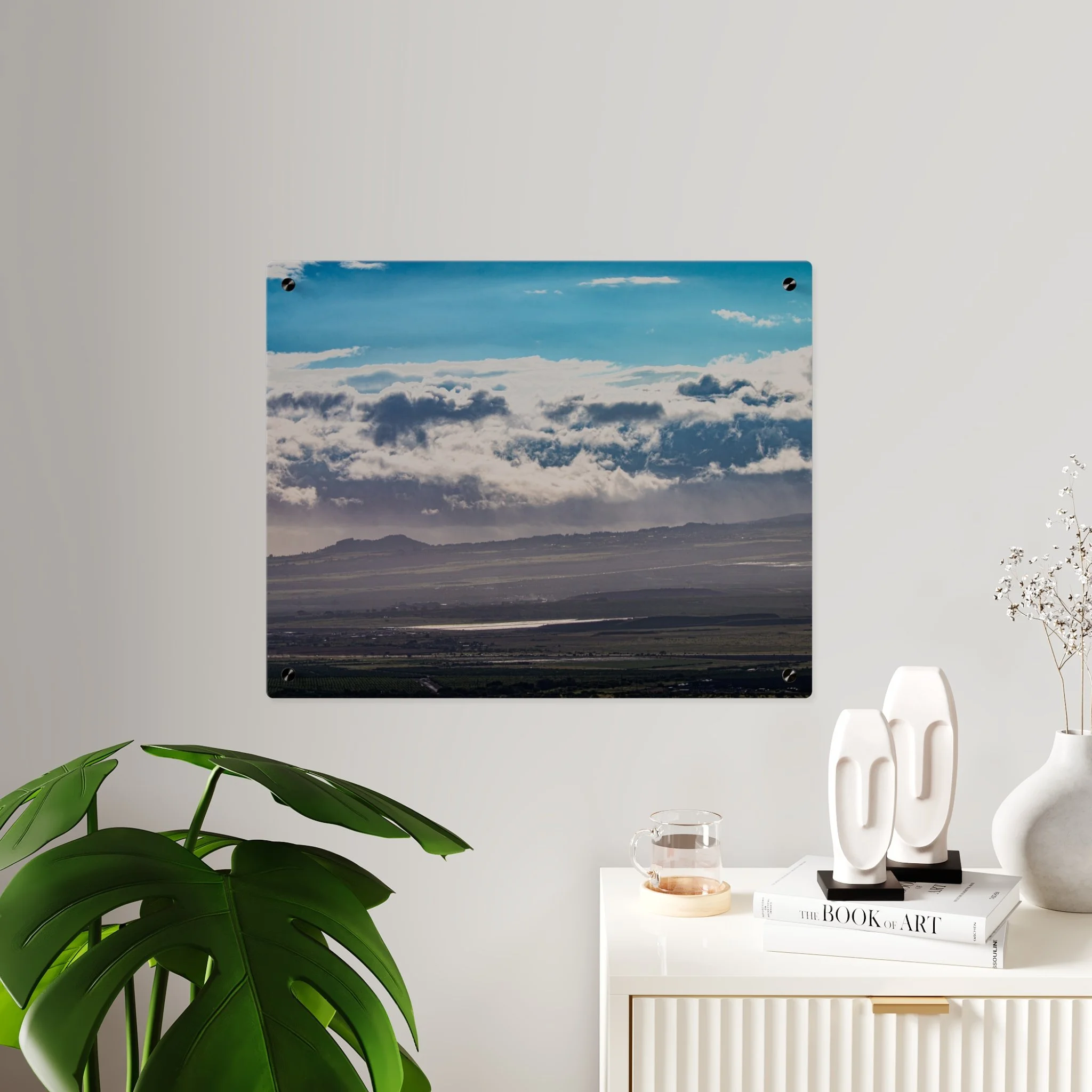 Makena Coastal Outlook Acrylic Panel | Contemporary Maui Wall Art
