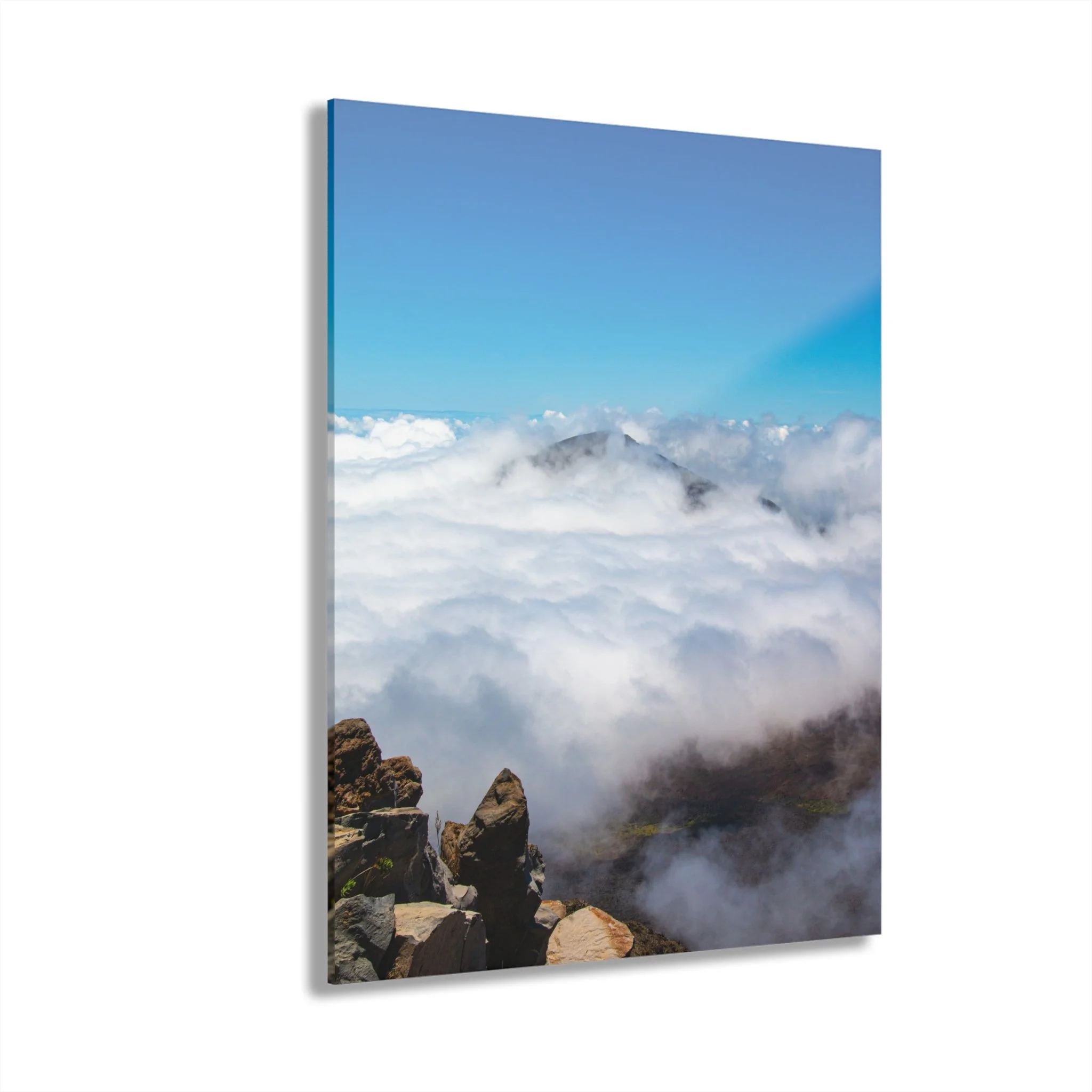 Cloud Deck over Haleakalā Crater | Sea of Clouds - Original Acrylic Wall Art