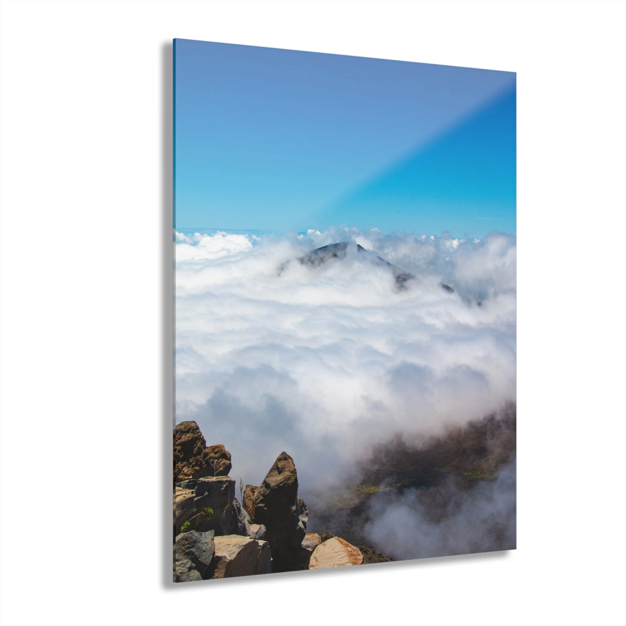 Cloud Deck over Haleakalā Crater | Sea of Clouds - Original Acrylic Wall Art