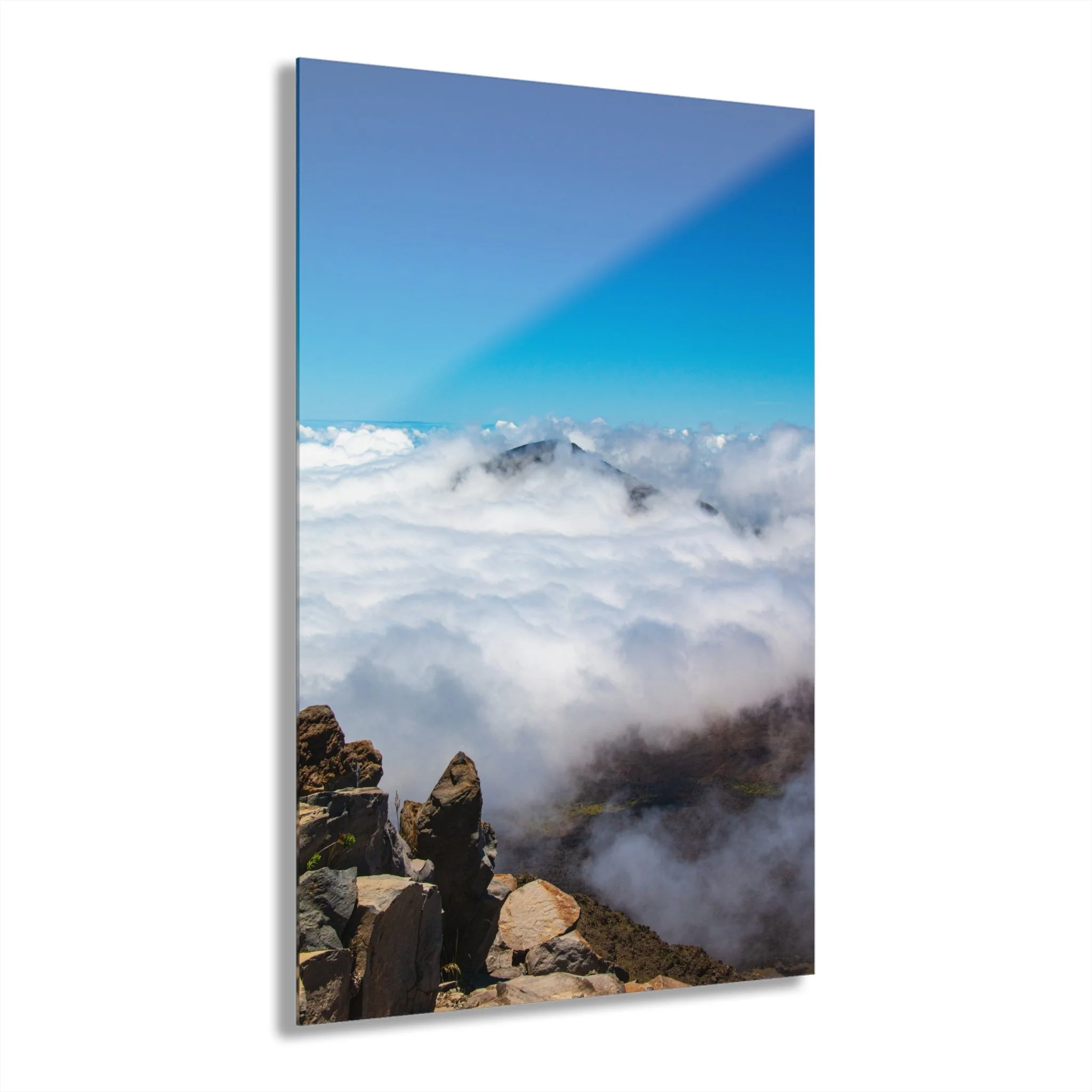 Cloud Deck over Haleakalā Crater | Sea of Clouds - Original Acrylic Wall Art