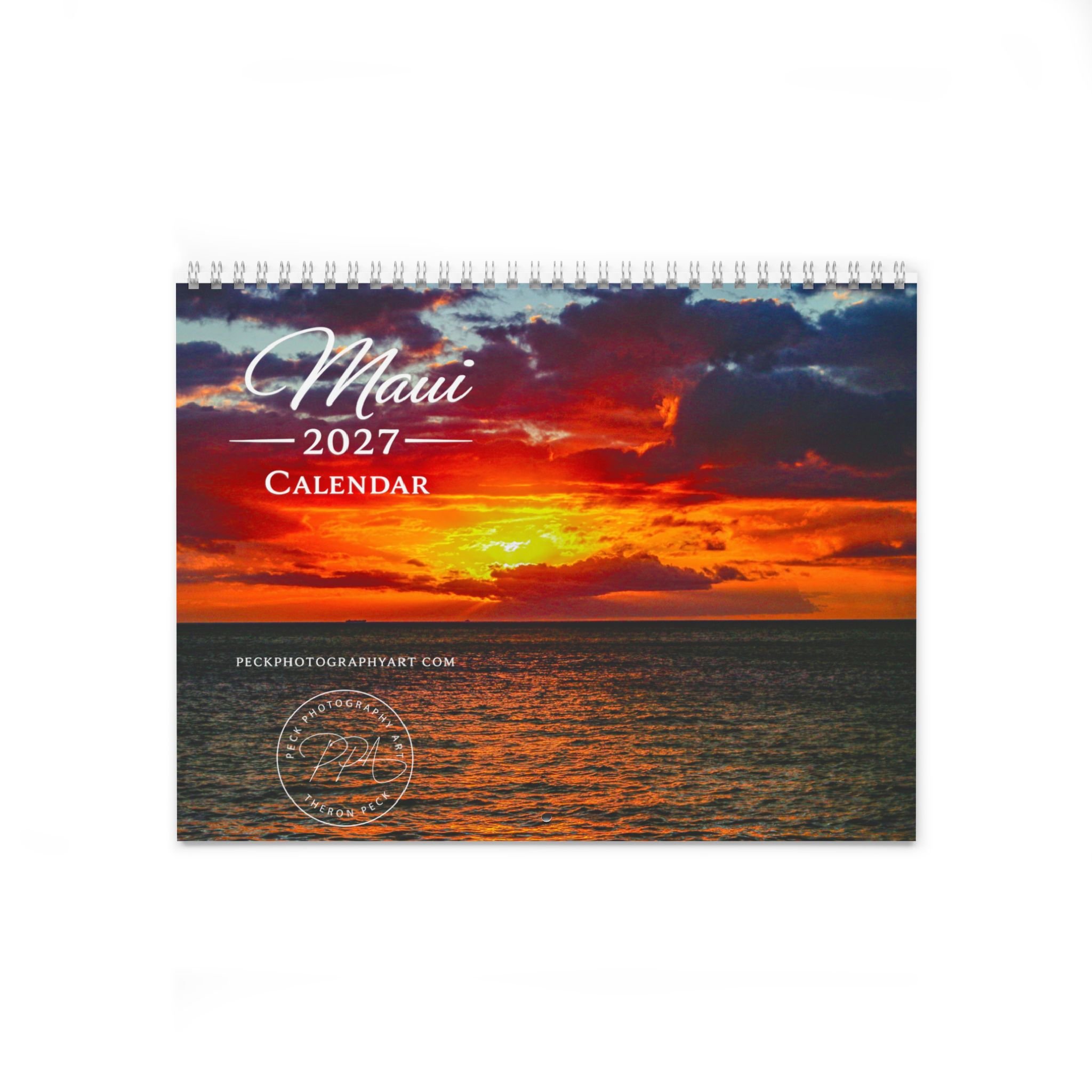 Maui Sunset Wall Calendar 2027 | Original Hawaii Photography