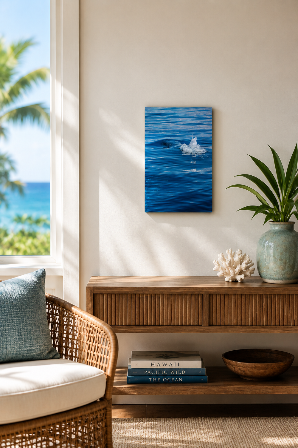 Rising Breath | Original Maui Humpback Whale Dibond Wall Art