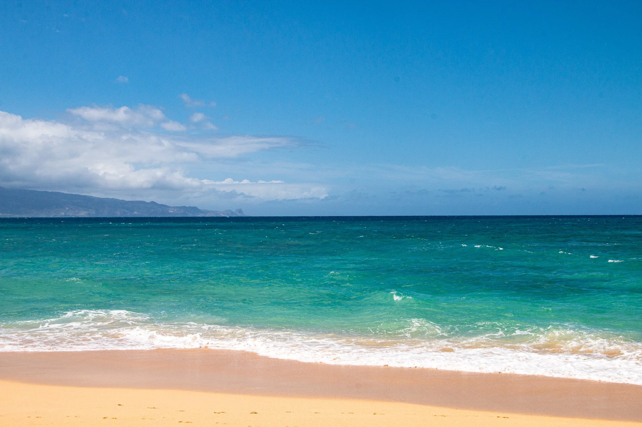 Baldwin Beach Turquoise Ocean - Original Maui Acrylic Wall Art
