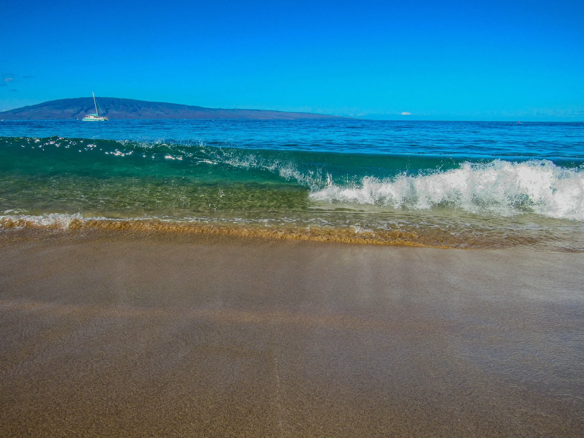 Kaanapali breaking wave acrylic wall art Maui shoreline ocean motion coastal decor