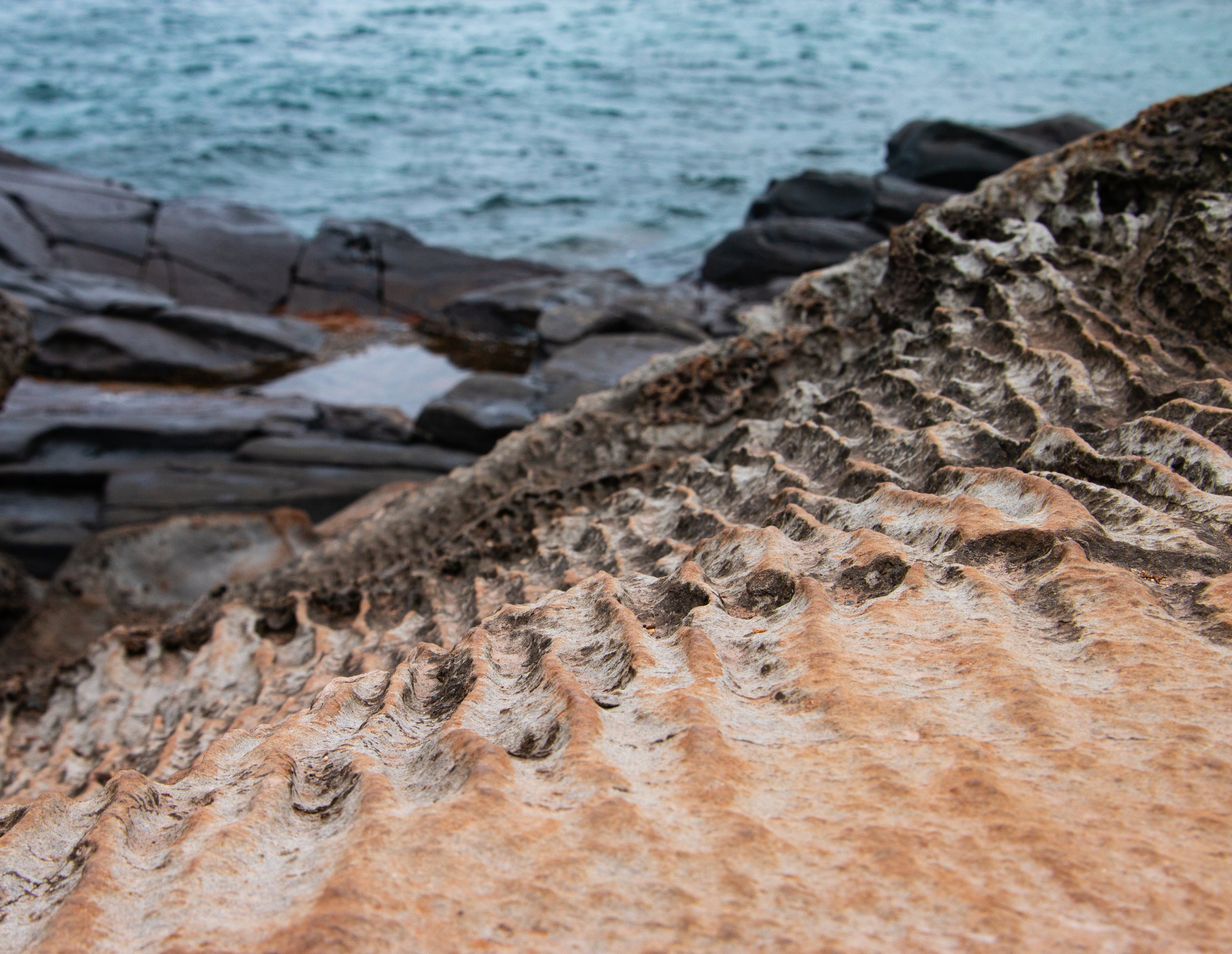 Kapalua Maui volcanic rock texture with coastal ocean backdrop, detailed lava formation along the shoreline, Hawaii wall art
