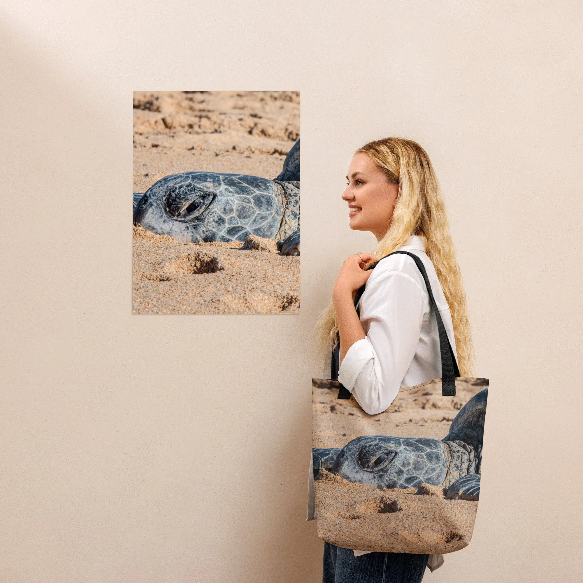 Baldwin Beach Maui Sea Turtle Tote Bag