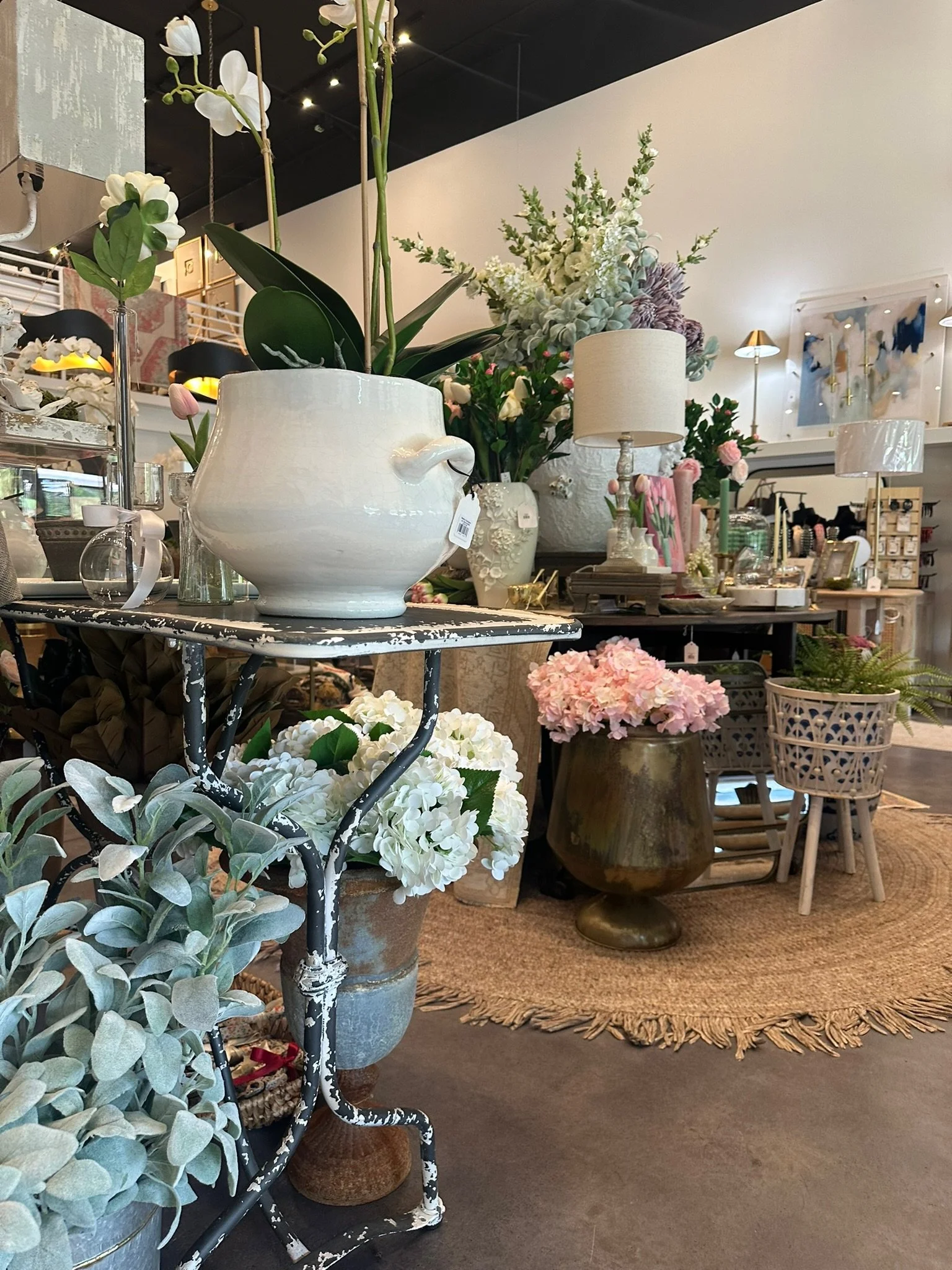 Interior home decor in boutique